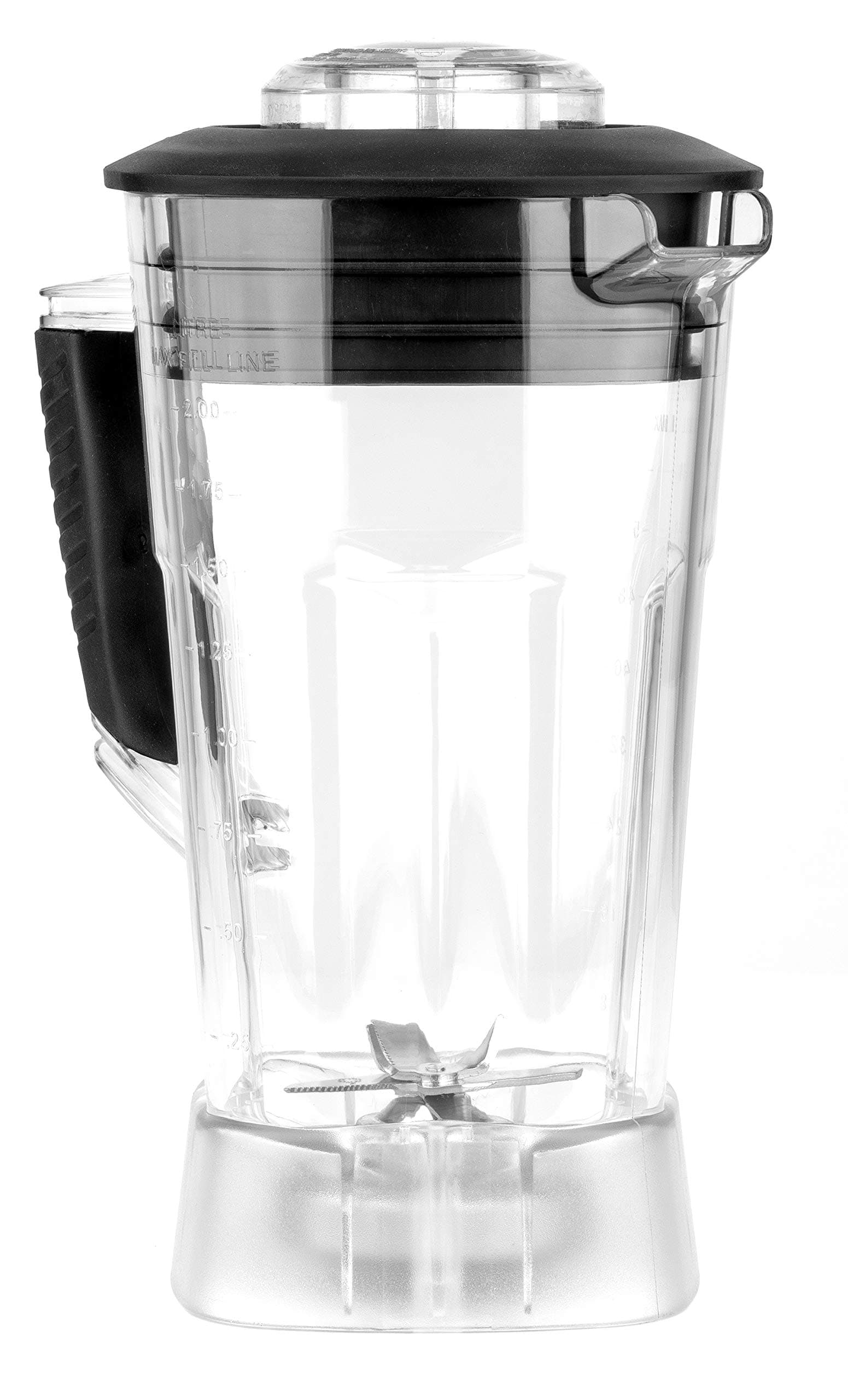 Classic Blender Container, Personal Blender Pitcher For Shakes and Smoothies, Dressings, Soups, and More, Stainless Steel Blades, 64-Ounce Pitcher Only