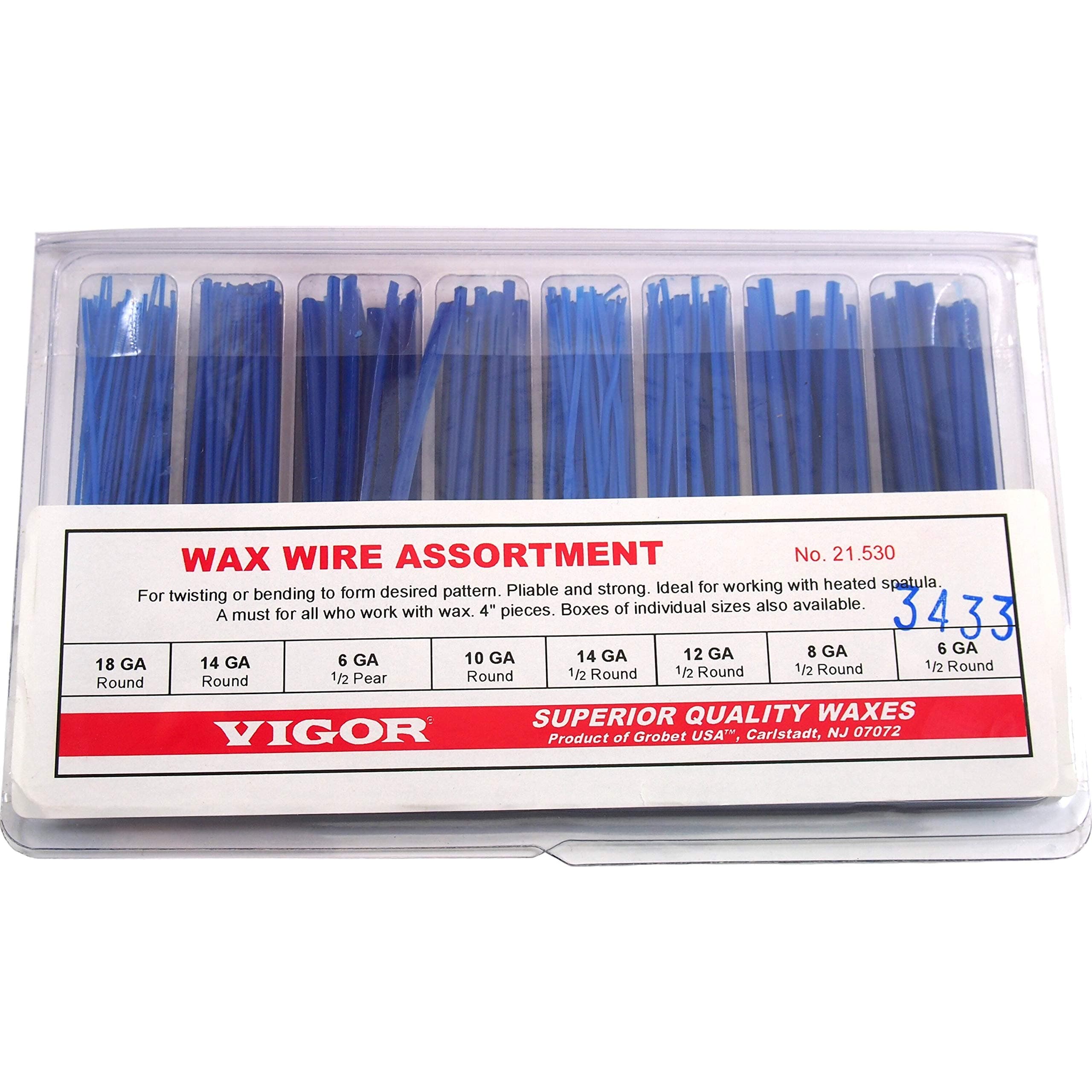 Grobet USA Casting Wax Wire Assortment