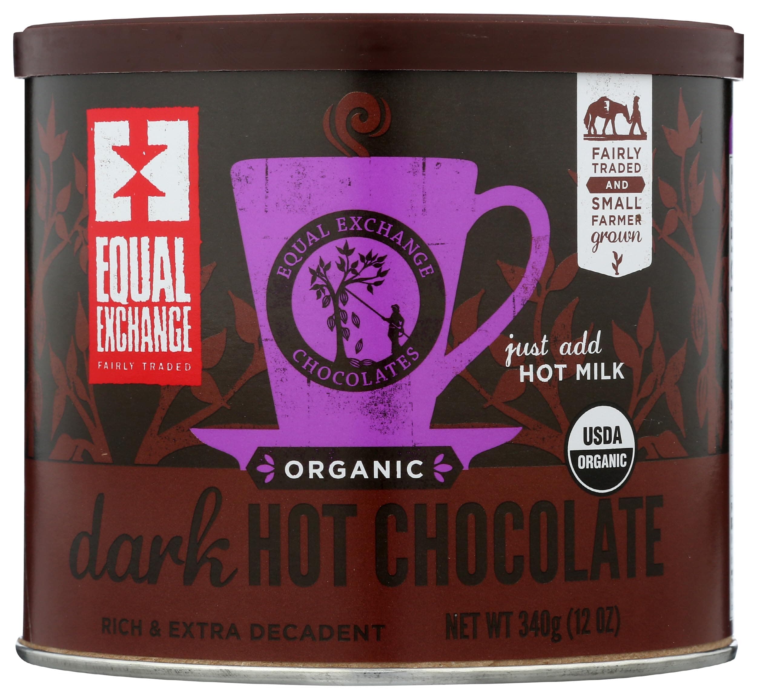 Equal Exchange Organic Dark Hot Chocolate, 12 Ounce
