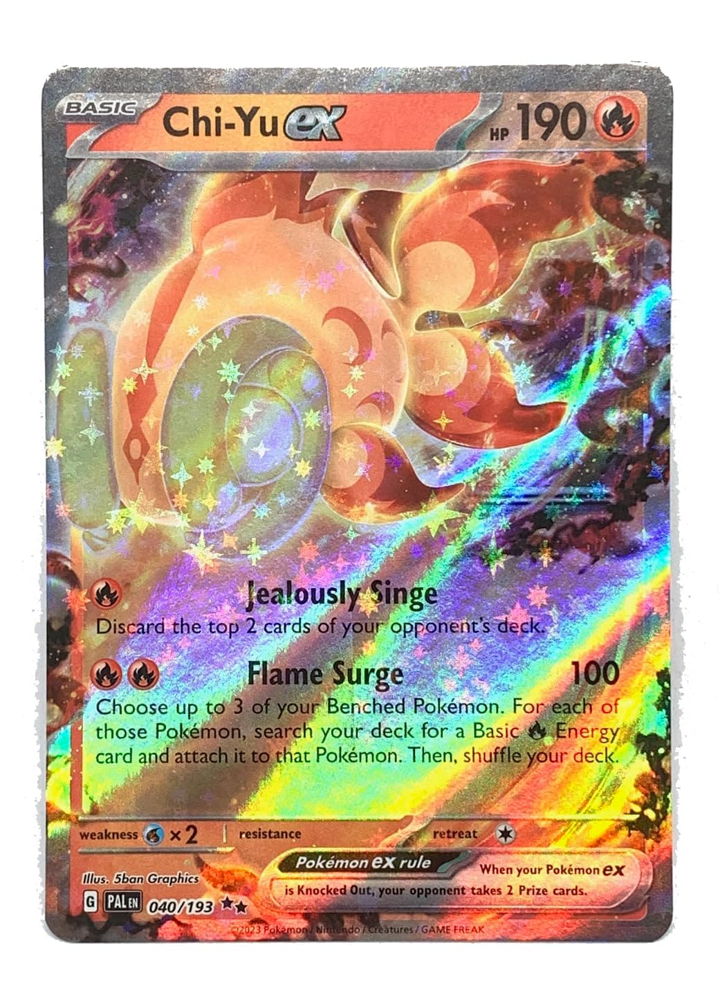 Pokemon - Chi Yu ex 040/193 - Paldea Evolved Double Rare