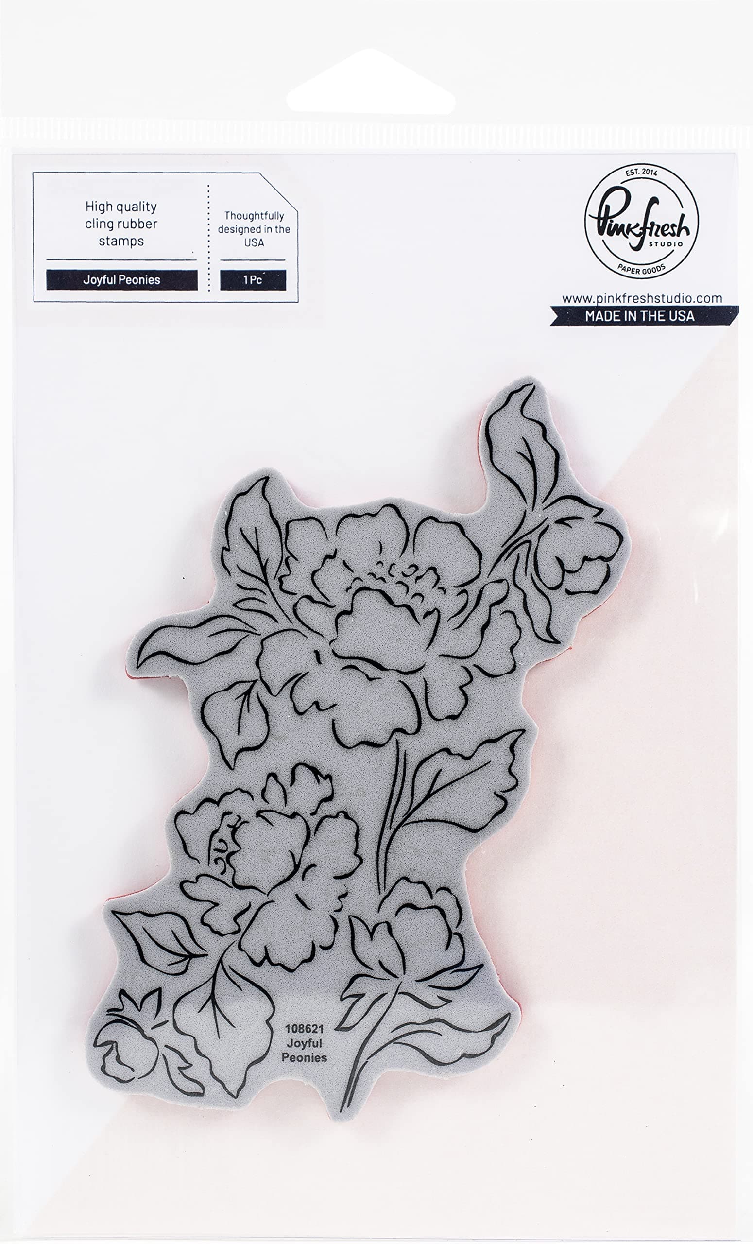 Pinkfresh Studio PINKFRESH Stamp Joy, Joyful Peonies