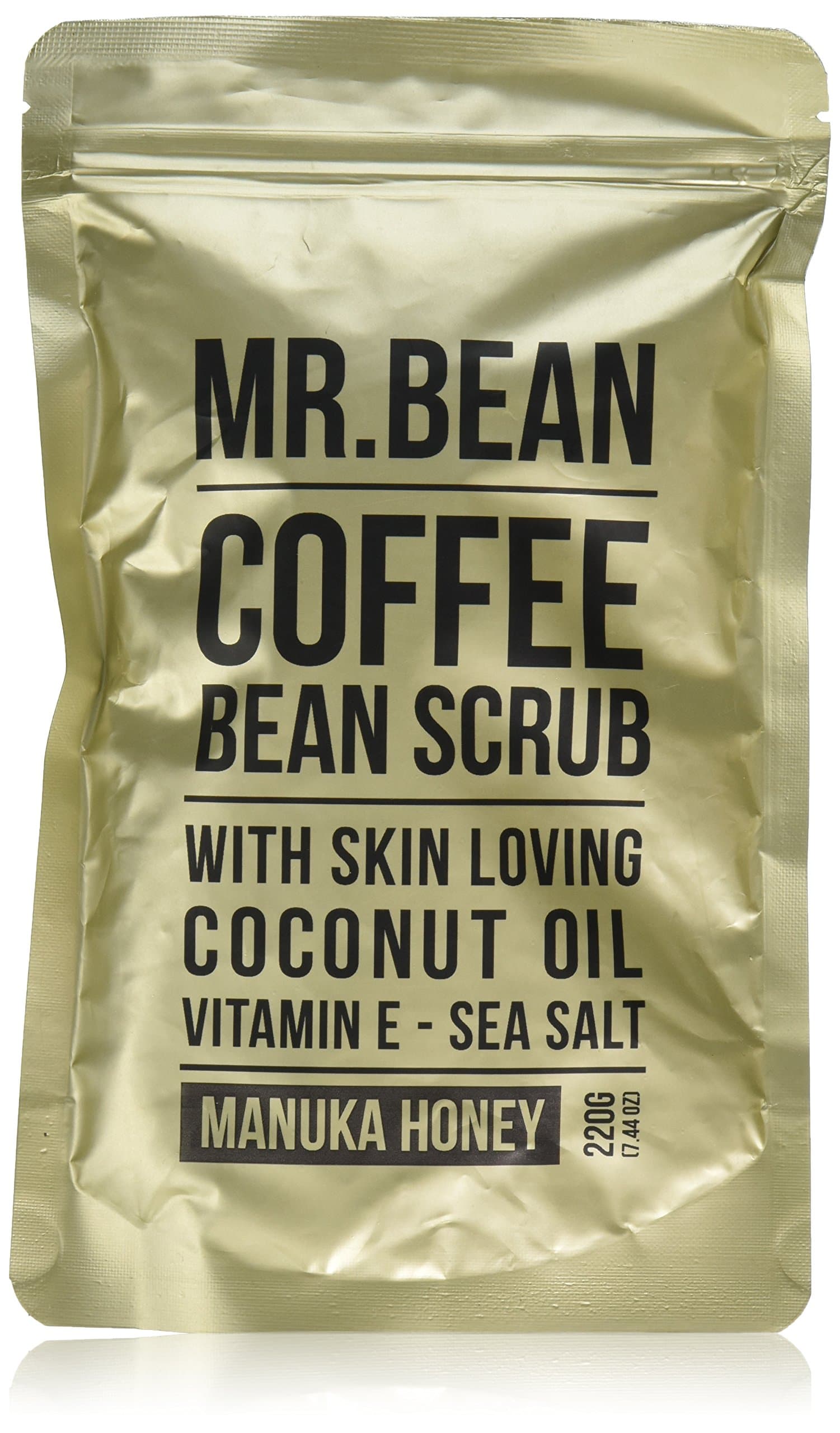 Coffee Bean Scrub, Manuka Honey, 220 Gram