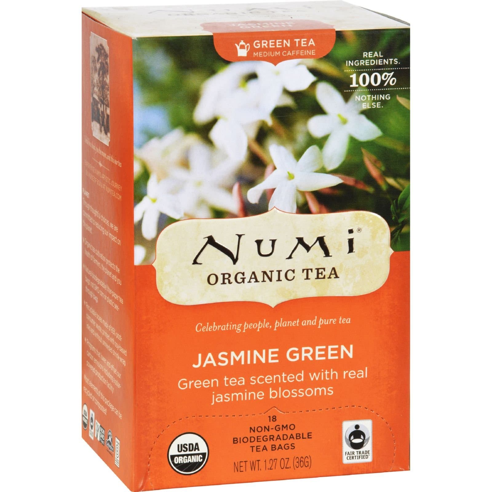Numi Organic Tea Numi's Collection, Assorted Full Leaf Tea and Teasan - 18 Tea Bag, Pack of 1212
