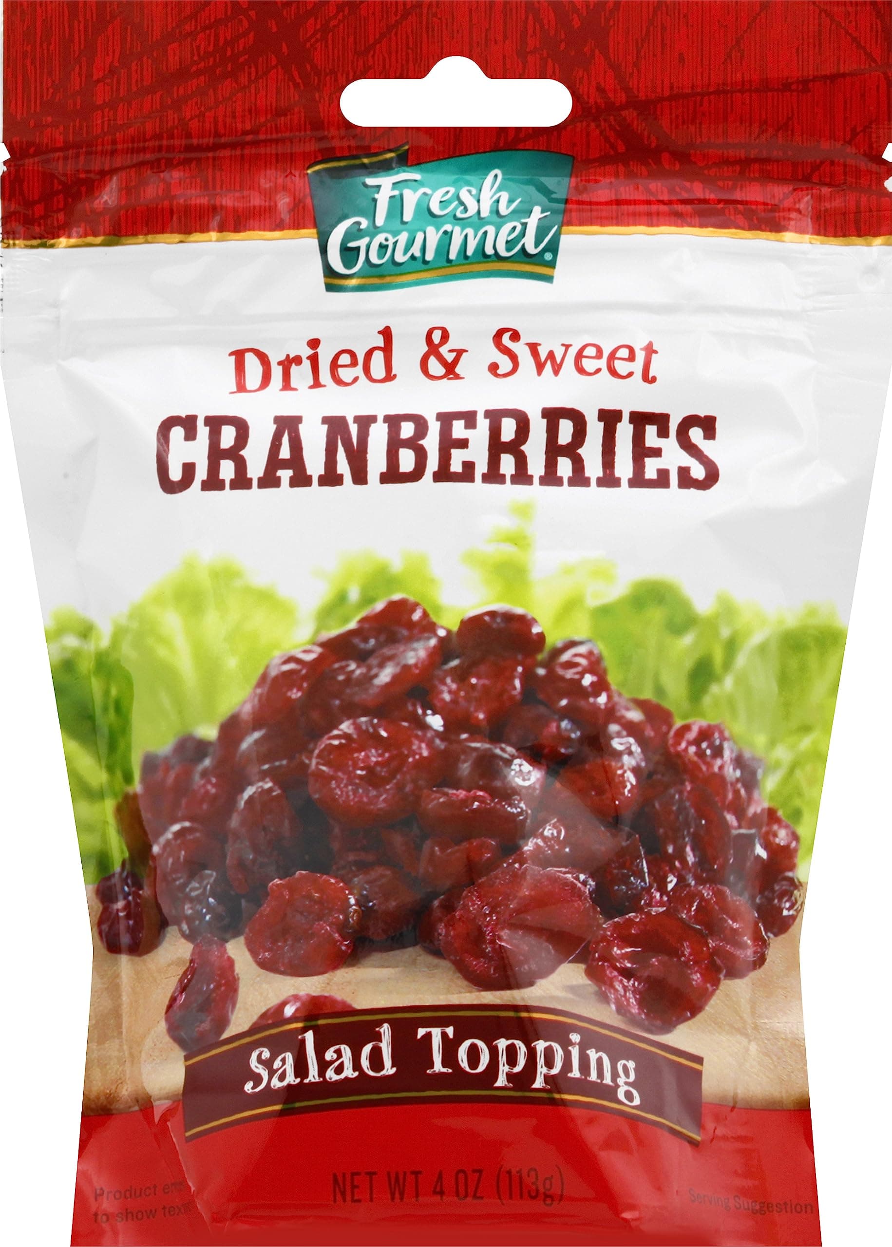 Fresh Gourmet, Cranberries Dried And Sweet, 4 Ounce