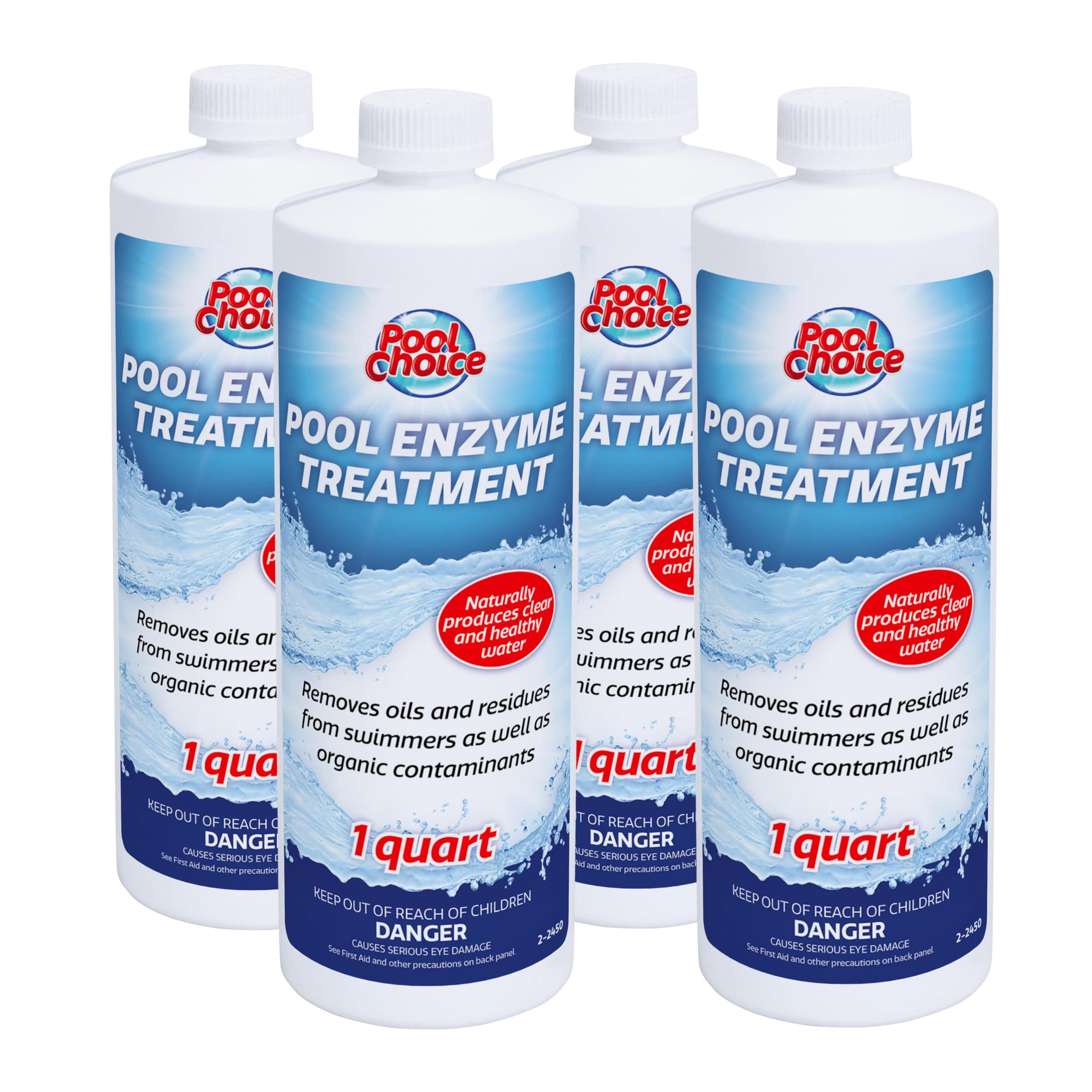 SpaChoice2-2450-04 Pool Enzyme Treatment, 1-Quart, 4-Pack