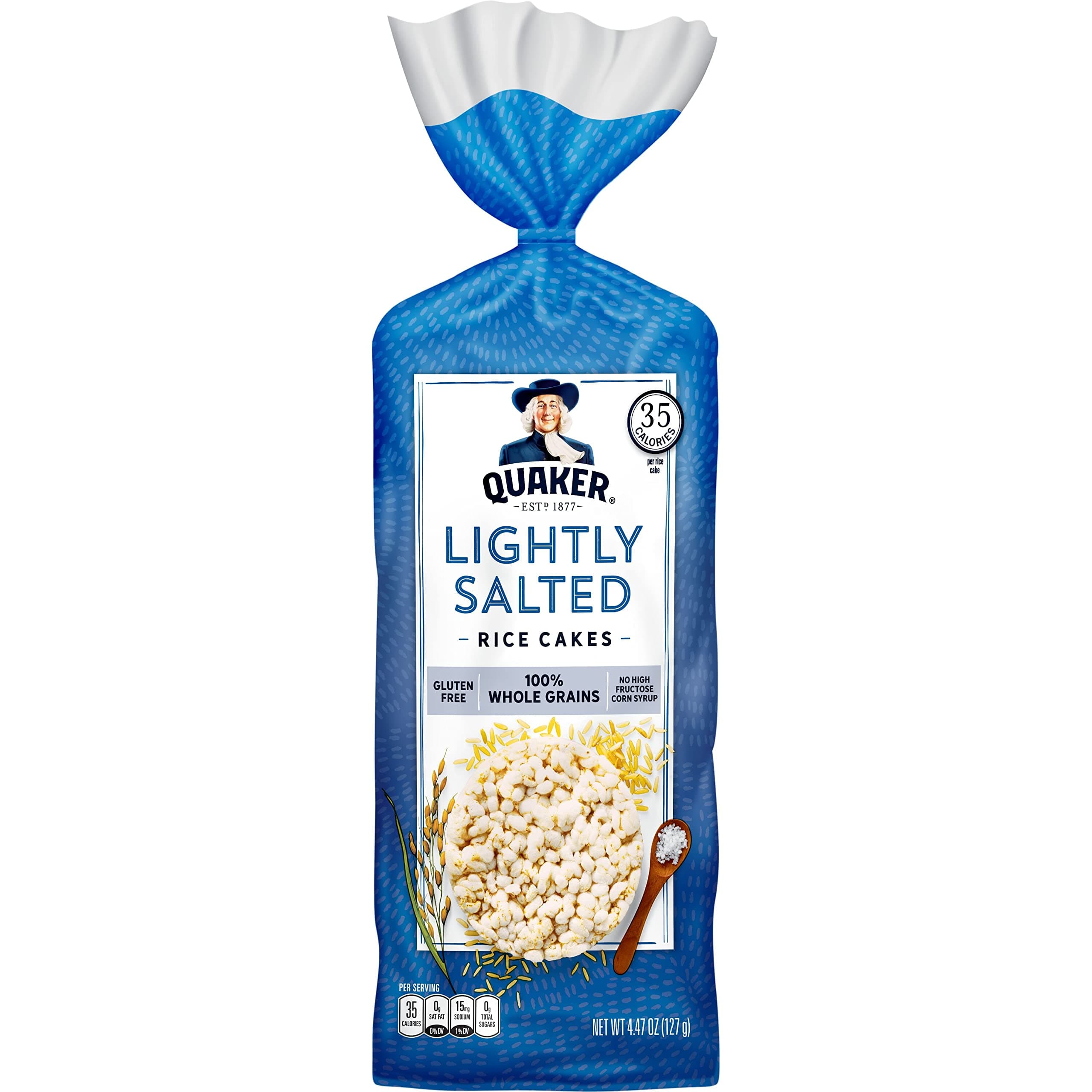 Quaker Rice Cakes, Lightly Salted, 4.47 oz