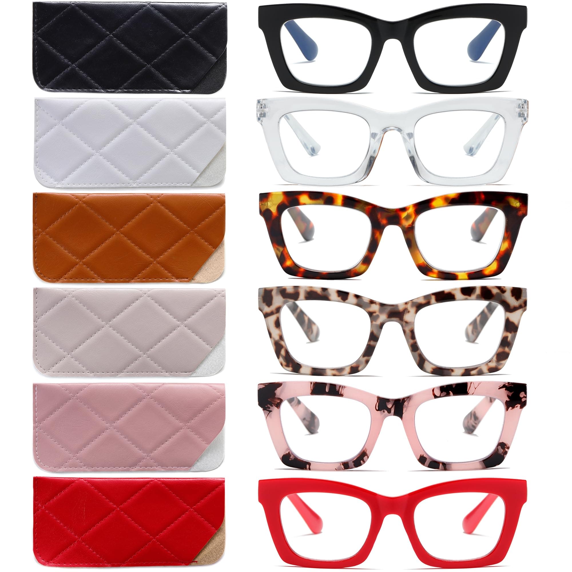 Oprah Style Stylis Women's Reading Glasses Blue Light Blocking Spring Hinge