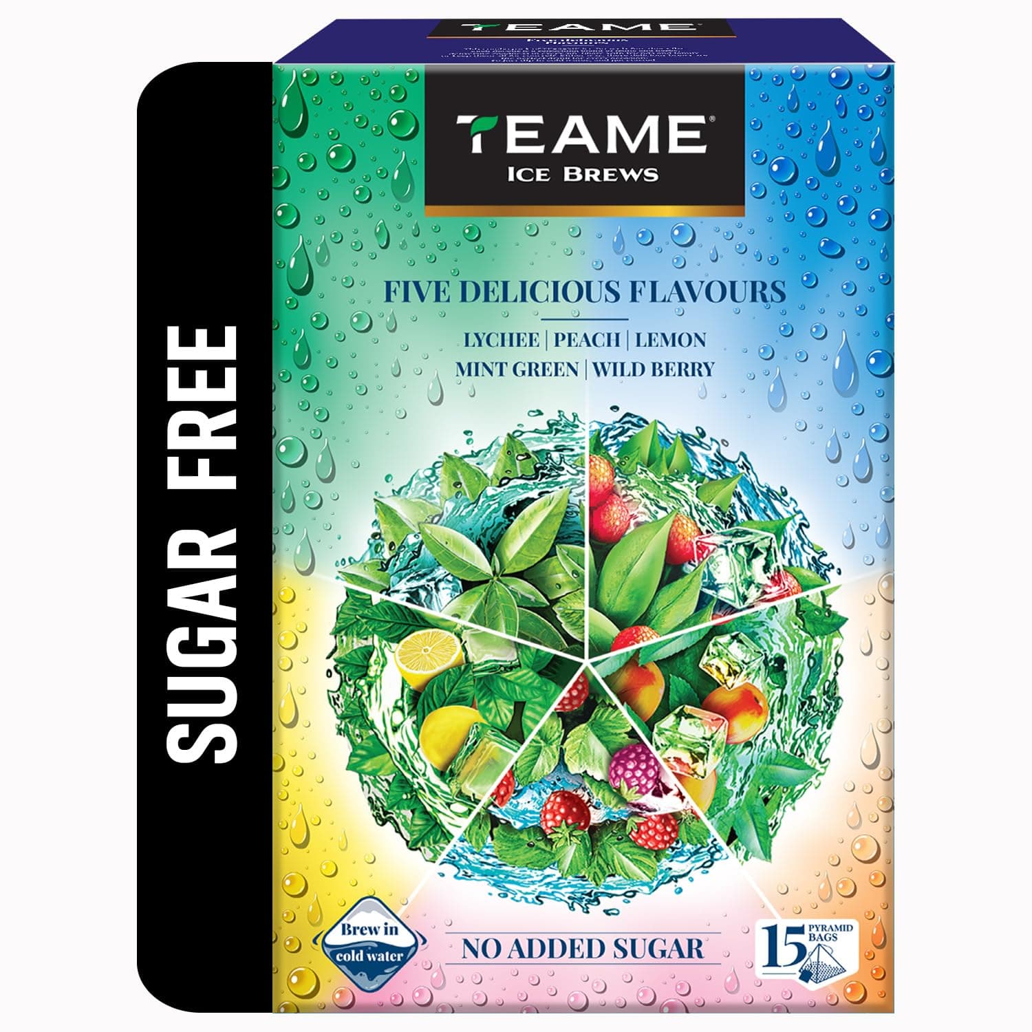 TE-A-ME Ice Tea Mix - Assorted Flavours | 15 Teabags | Sugar Free Iced Tea