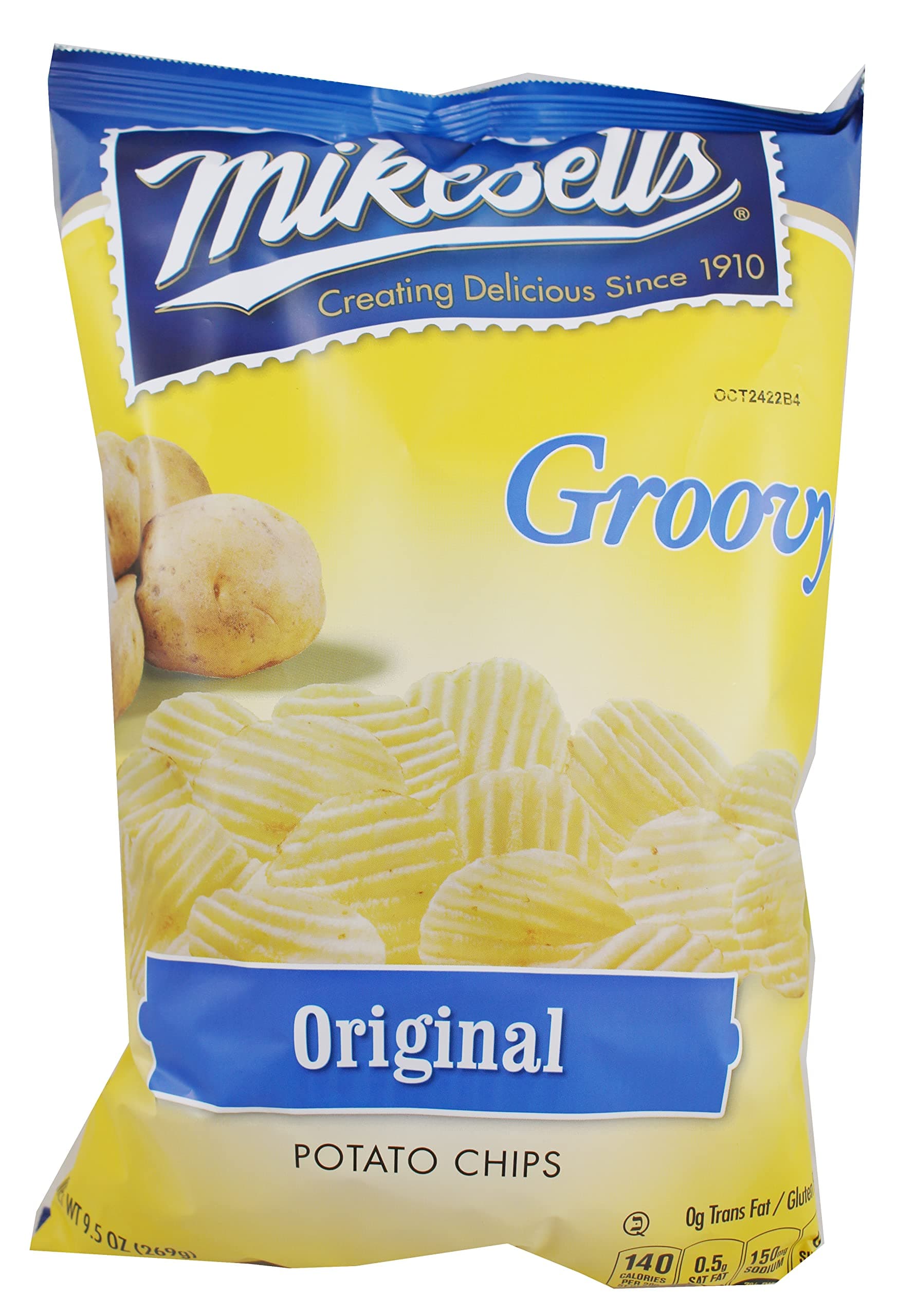 Mikesells Groovy Potato Chips 9.5 Oz Bag