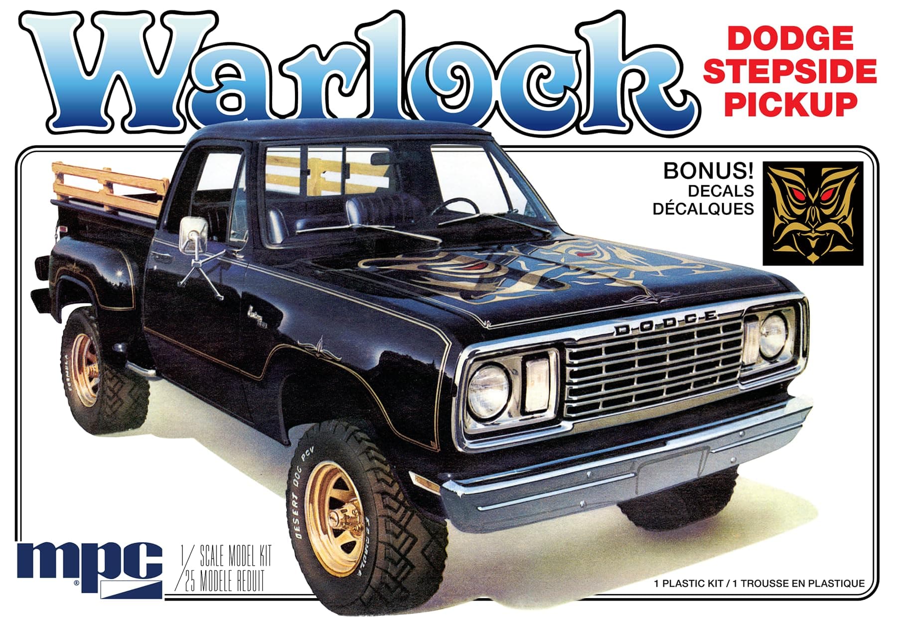 MPC 1977 Dodge Warlock Pickup 2T 1:25 Scale Model Kit