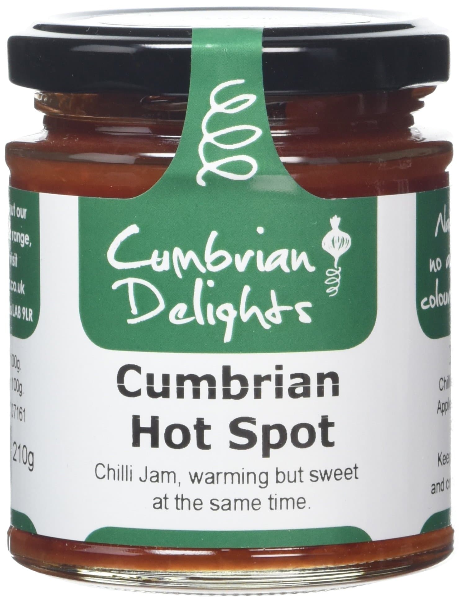 Cumbrian Delights Hot Spot Chilli Jam 210 g (Pack of 2)
