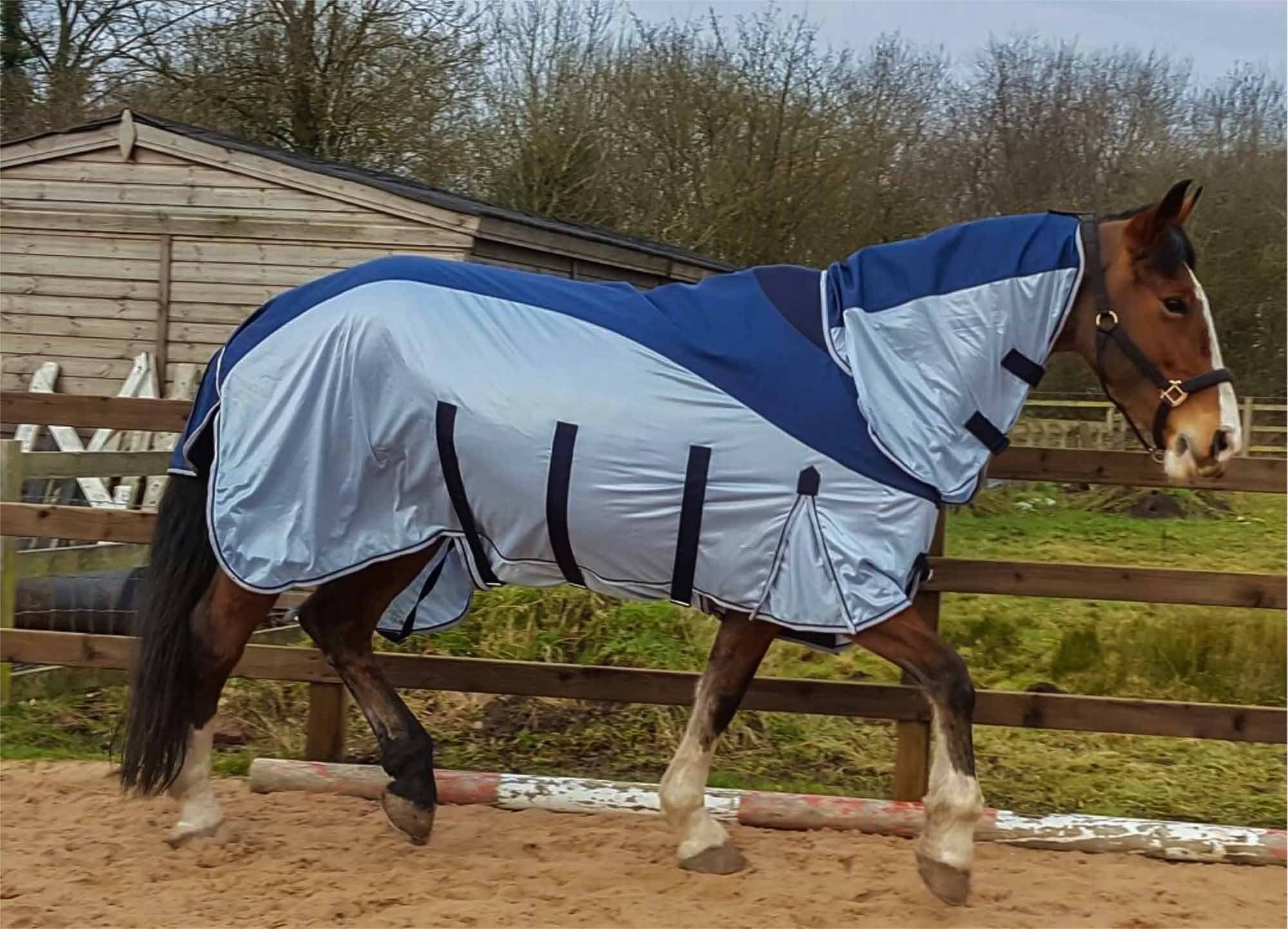 Sheldon All in One Fly Rug (Waterproof Upper) - Blue