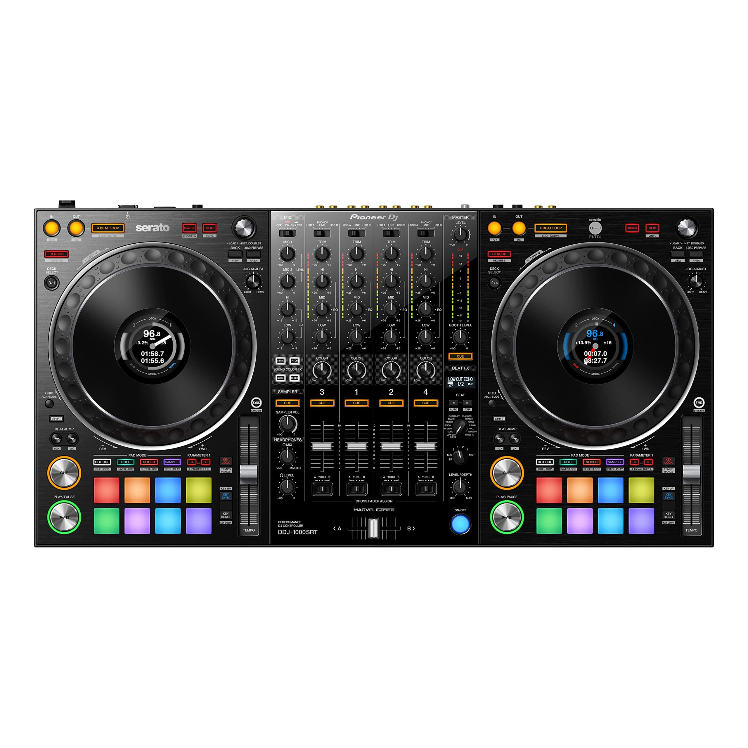 Pioneer DJ DDJ-1000SRT 4-Channel Performance DJ Controller for Serato DJ Pro