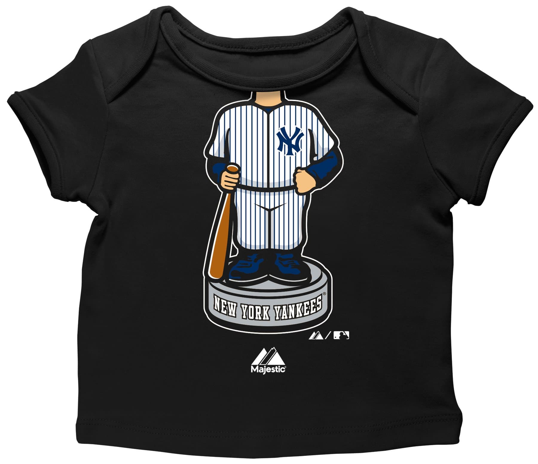 MLB New York Yankees Trophy Case Envelope Tee, Black, 0-3 Months