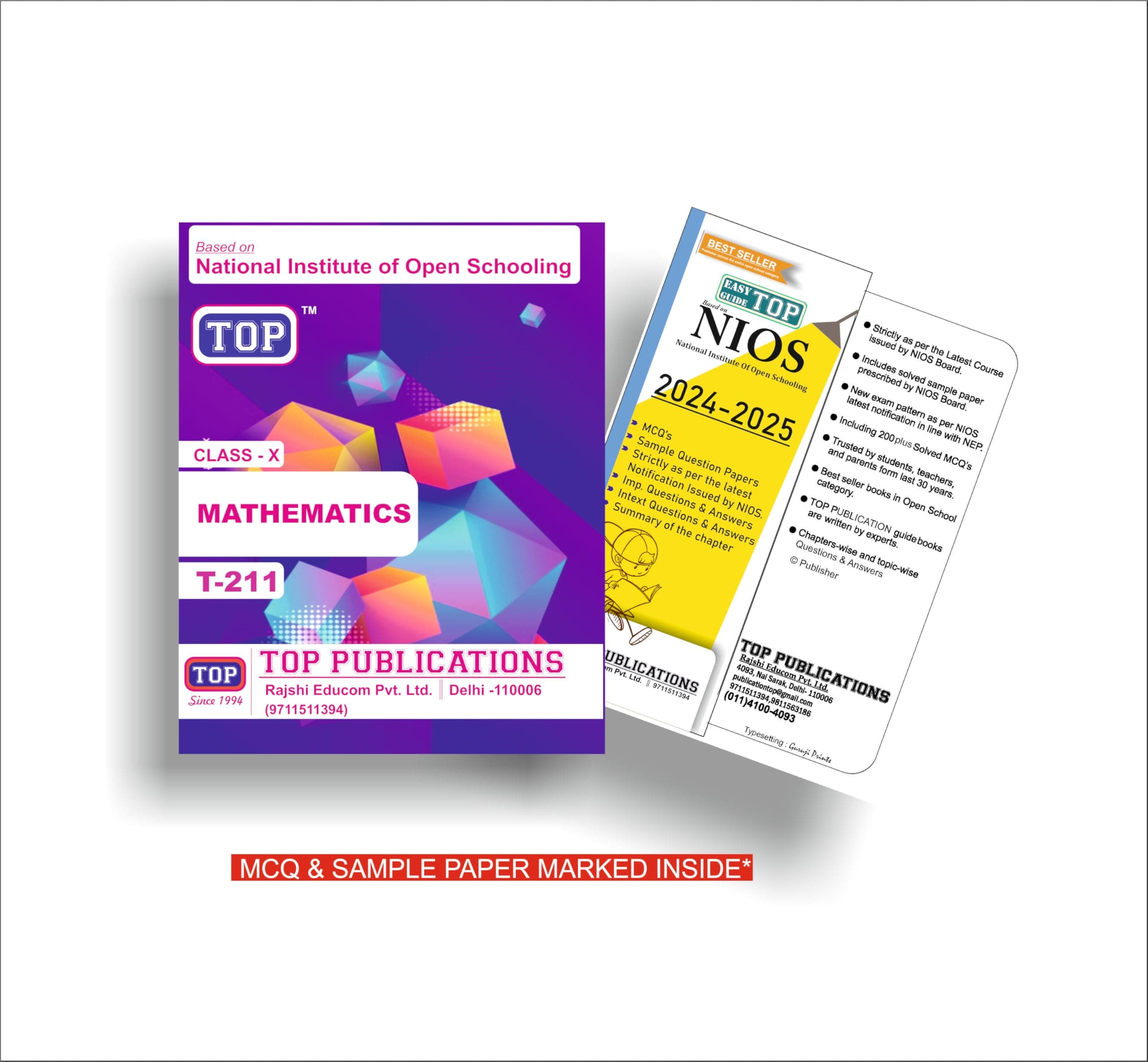 NIOS TOP PUBLICATIONS MATHEMATICS CLASS X