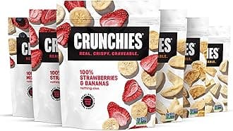 Freeze-Dried Fruit Variety Packs, 100% All Natural Crispy Fruit, Non GMO and Kosher, Resealable Freeze Dried Fruit Snack Bags, Pack of 6 (6 Flavor Variety Pack)