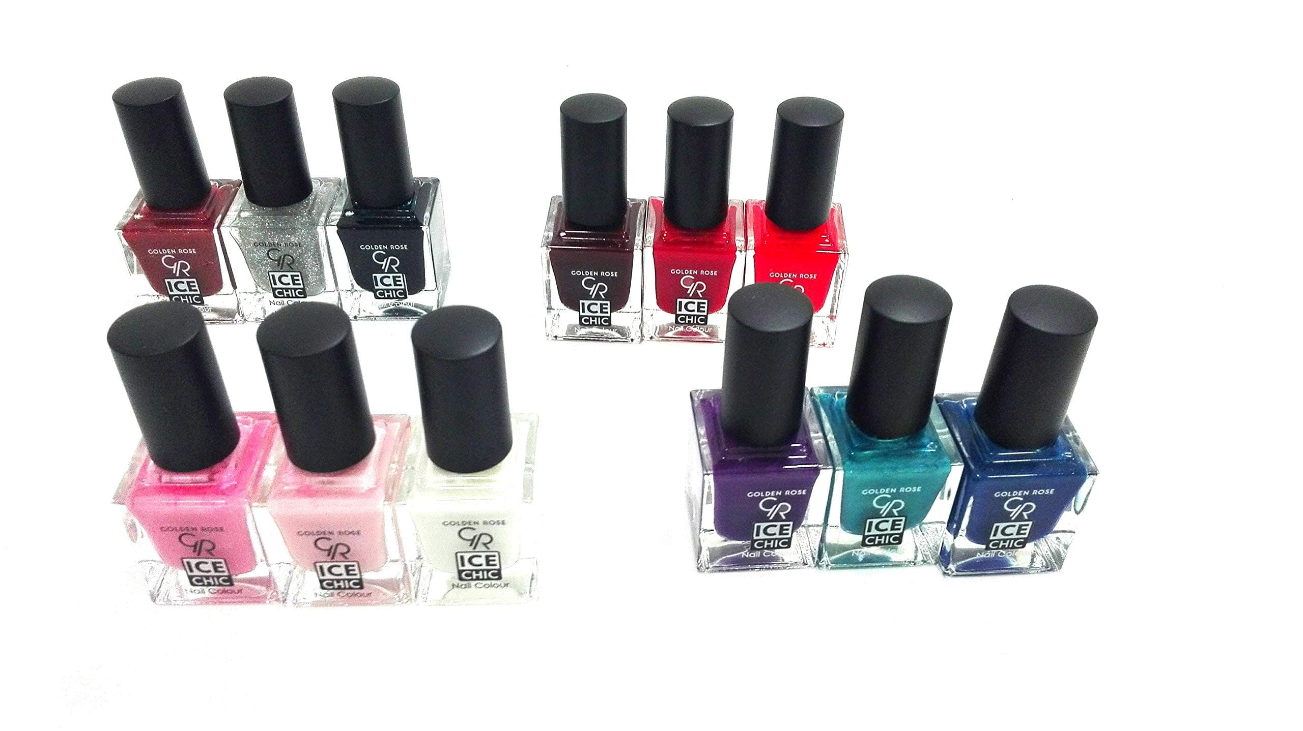 ICE CHIC NAIL COLOURS 12 PIECES SET BOX PACK