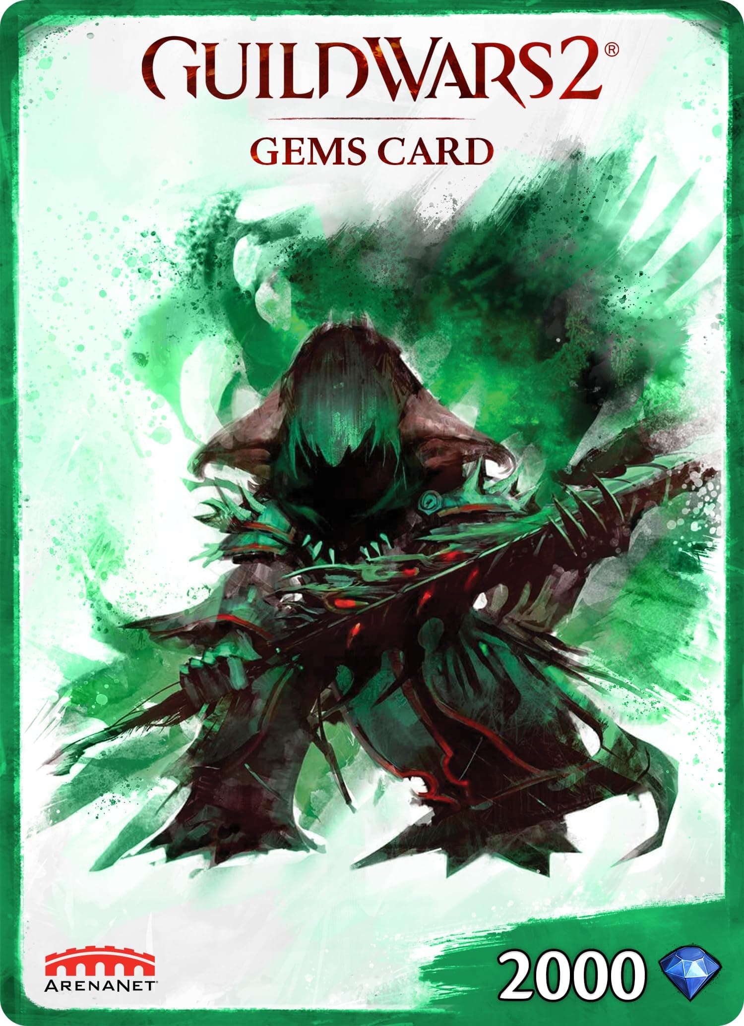 Guild Wars 2, Gems - 2000 - [Online Game Code]