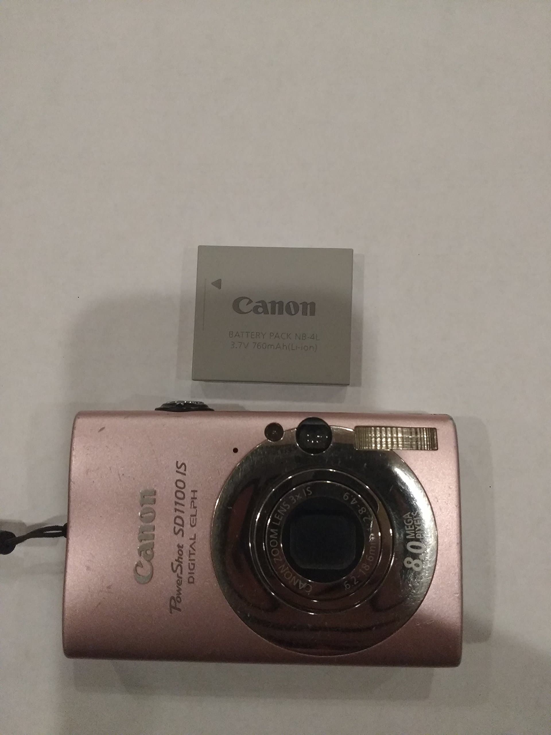 Canon PowerShot SD1100IS 8MP Digital Camera with 3x Optical Image Stabilized Zoom (Pink)
