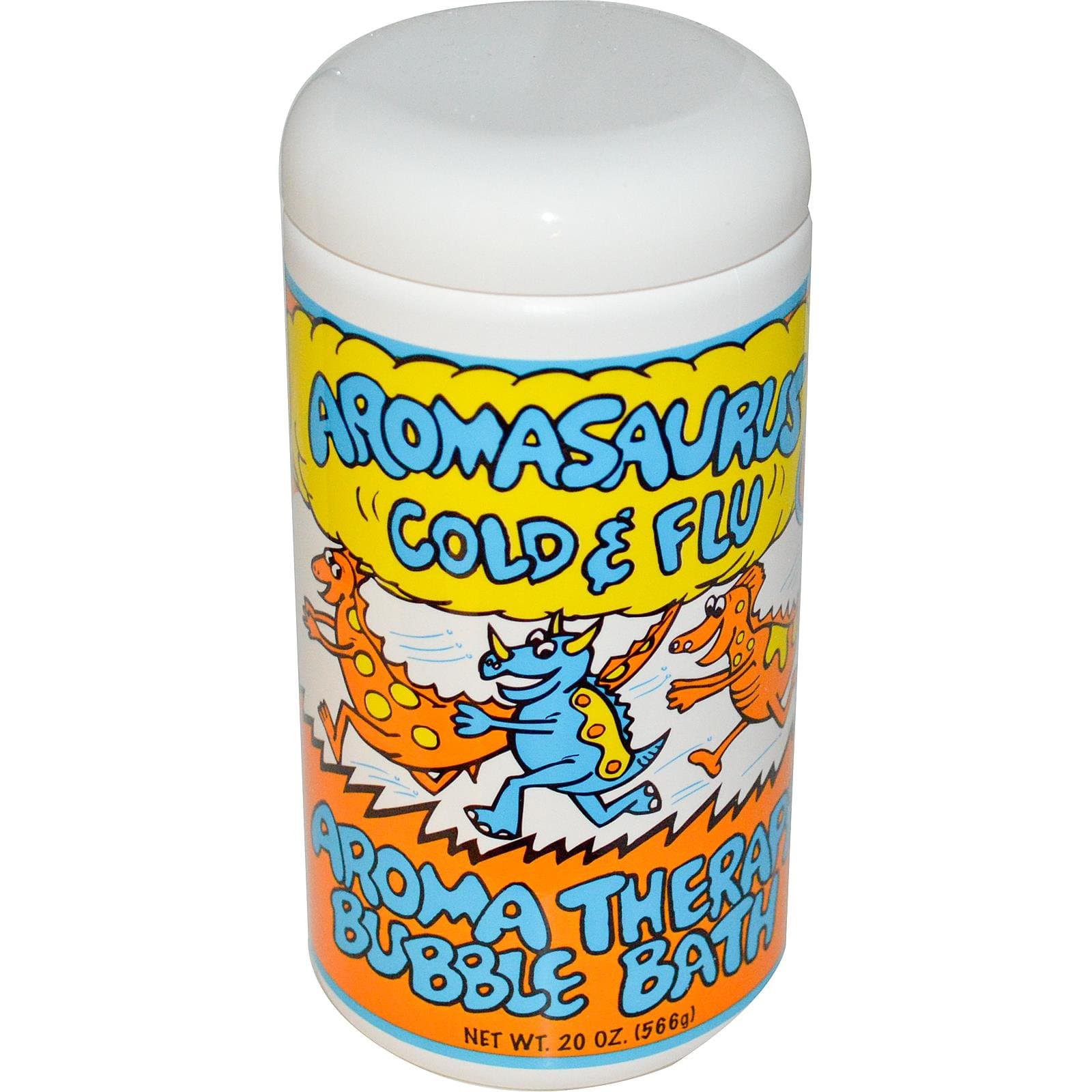 AROMASAURUS BUBBLE BATH,COLD AND FLU, 20 OZ