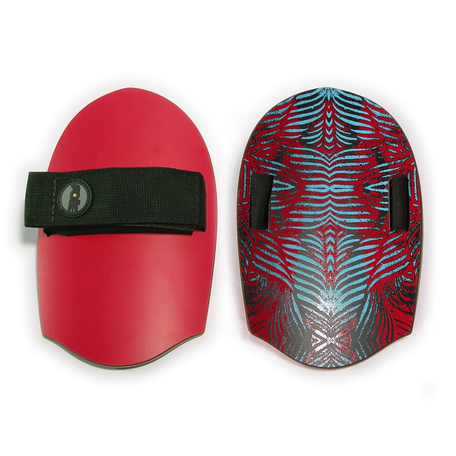 Sole Bodysurfing Handplane, Pocket Rocket, Red, with Wrist Tether
