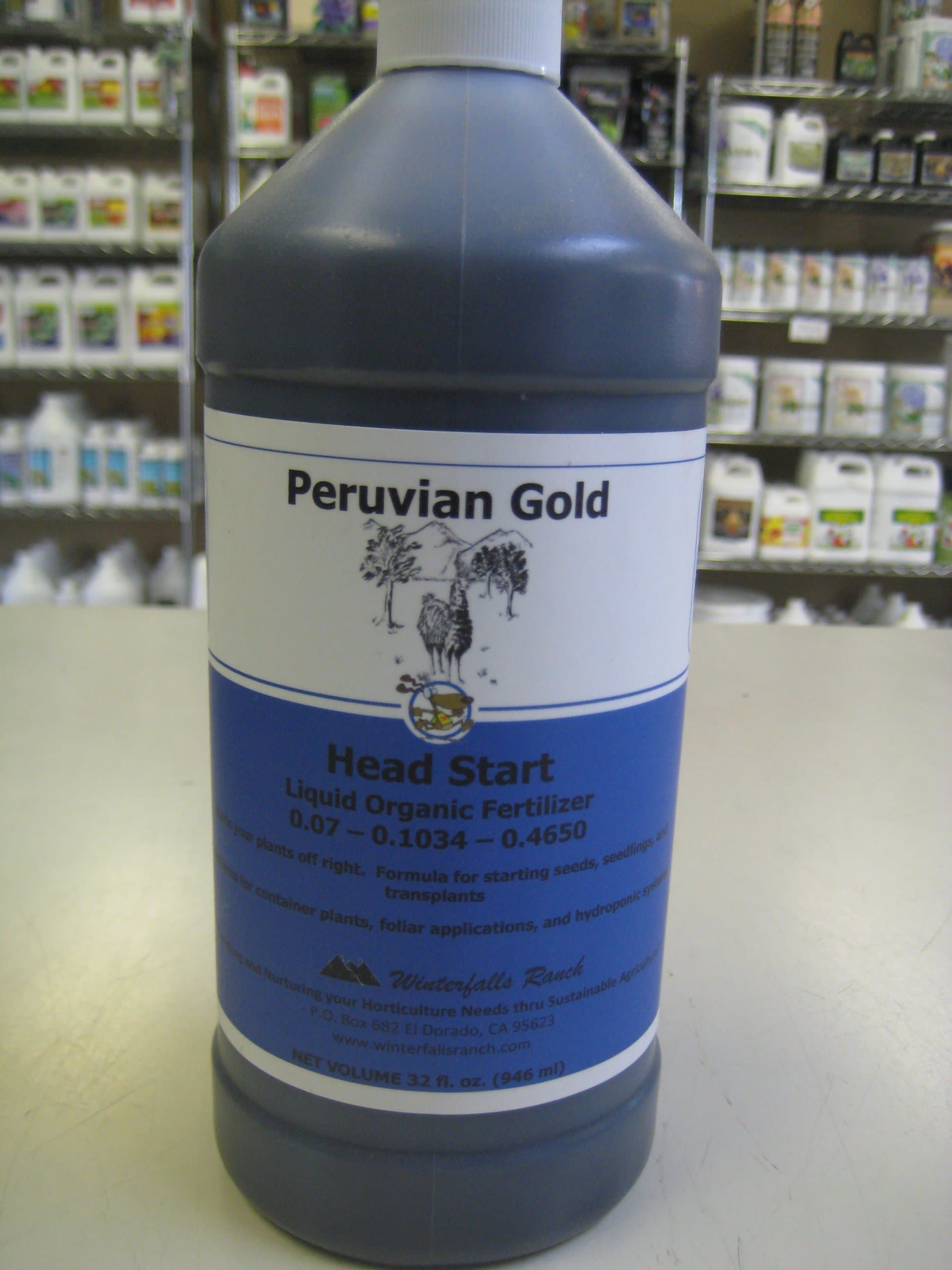 Peruvian Gold Head Start Liquid Organic Fertilizer 32 oz.