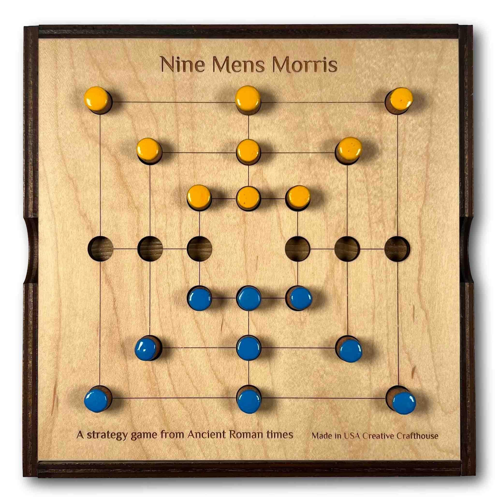 Nine Mens Morris – Strategy game from ancient Rome. Premium version made in USA