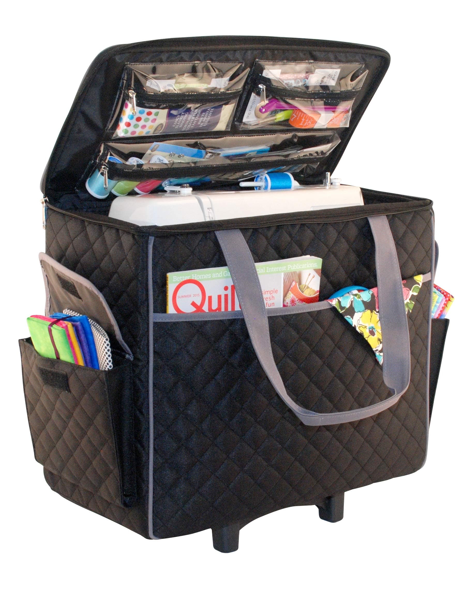 Everything MaryQuilted Sewing Machine Trolley Black EVM3598