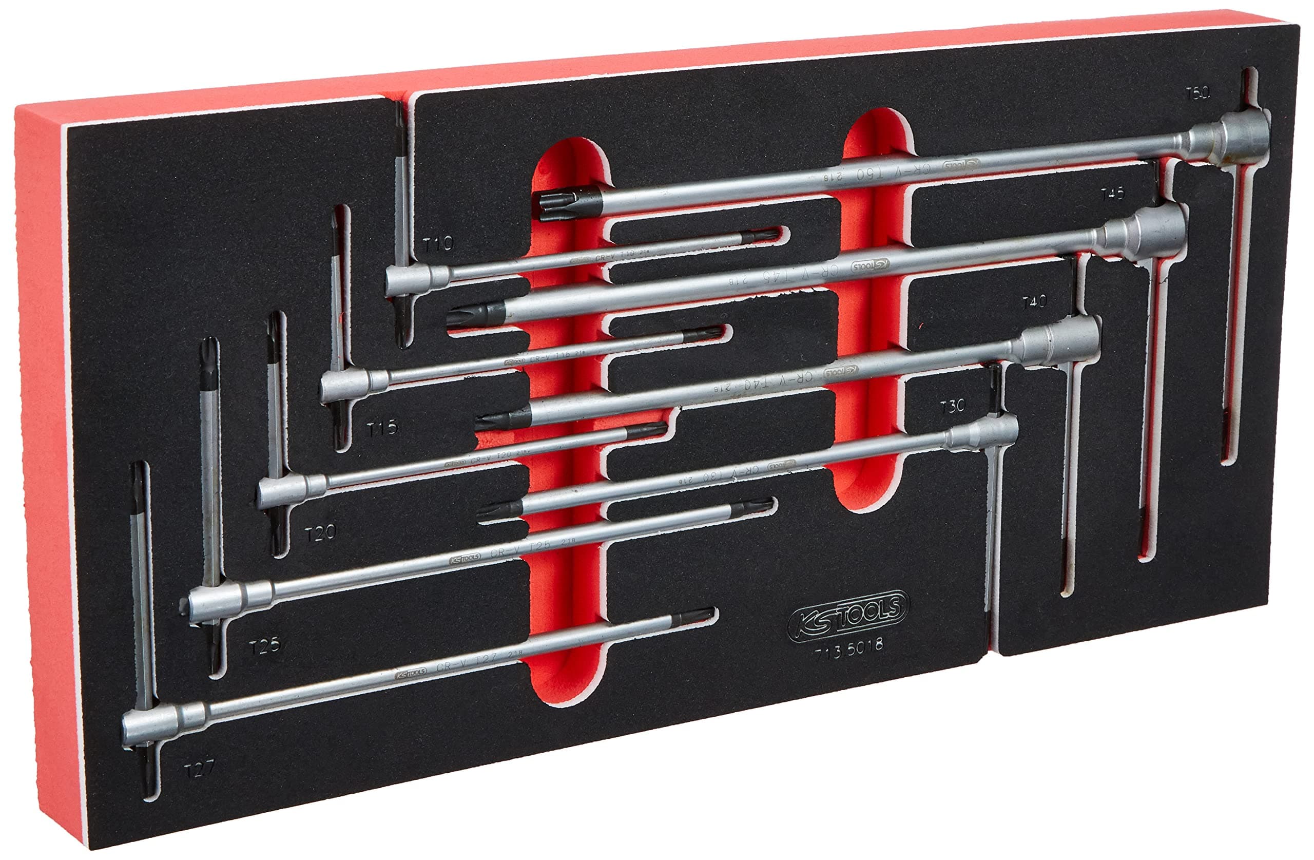 KS TOOLS713.5018 - Torx Key Module with Handle - Size 1/3-9 Pieces