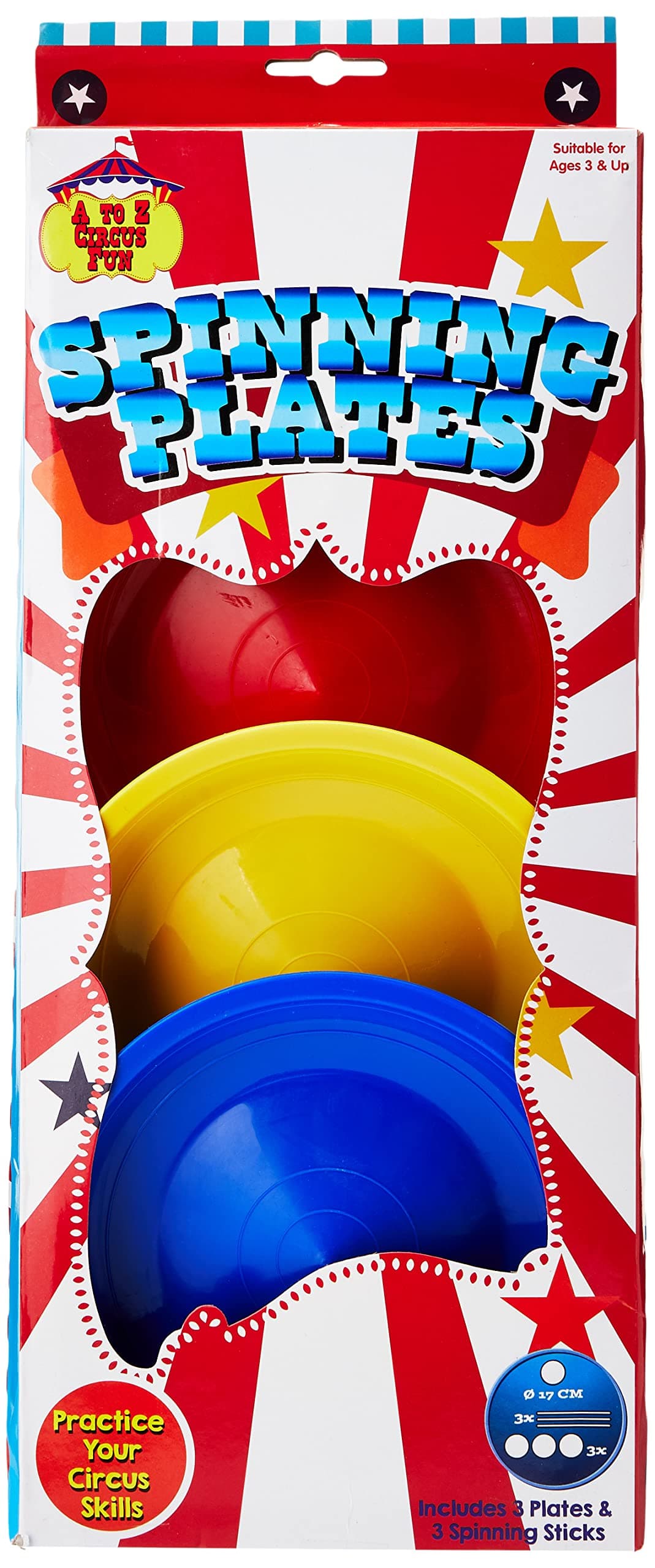 Atoz 01618 Spinning Plates, Multicolor, packaging may vary