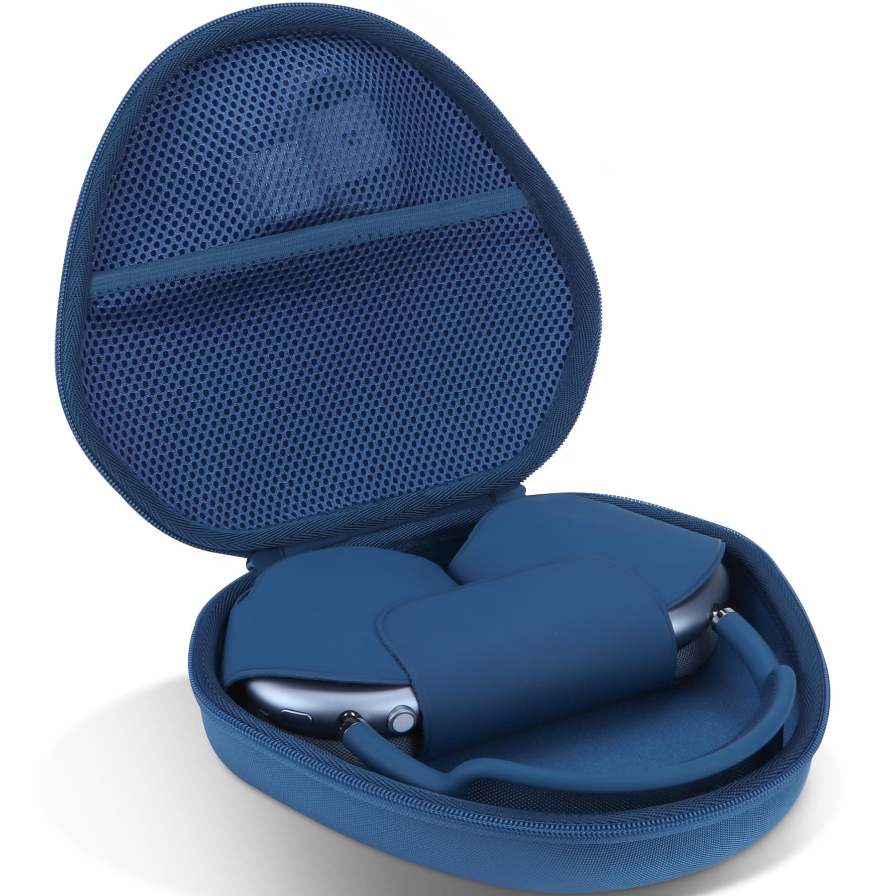 Hard Case Compatible with Apple AirPods Max Wireless Over-Ear Headphones (Blue Case)