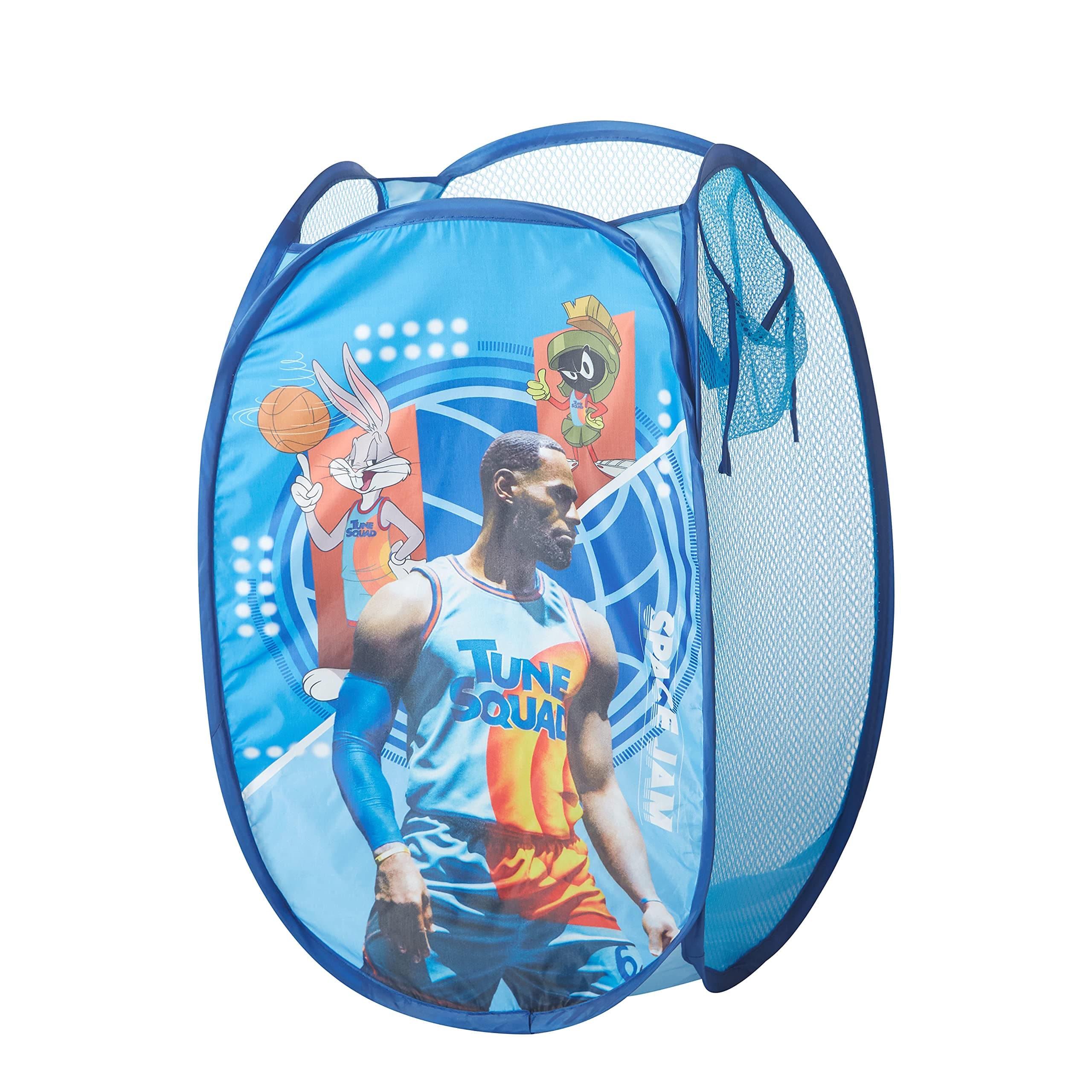 Space JAM: A New Legacy Pop Up Laundry Storage Hamper with Handles, 21" H x 13" L x 13" W