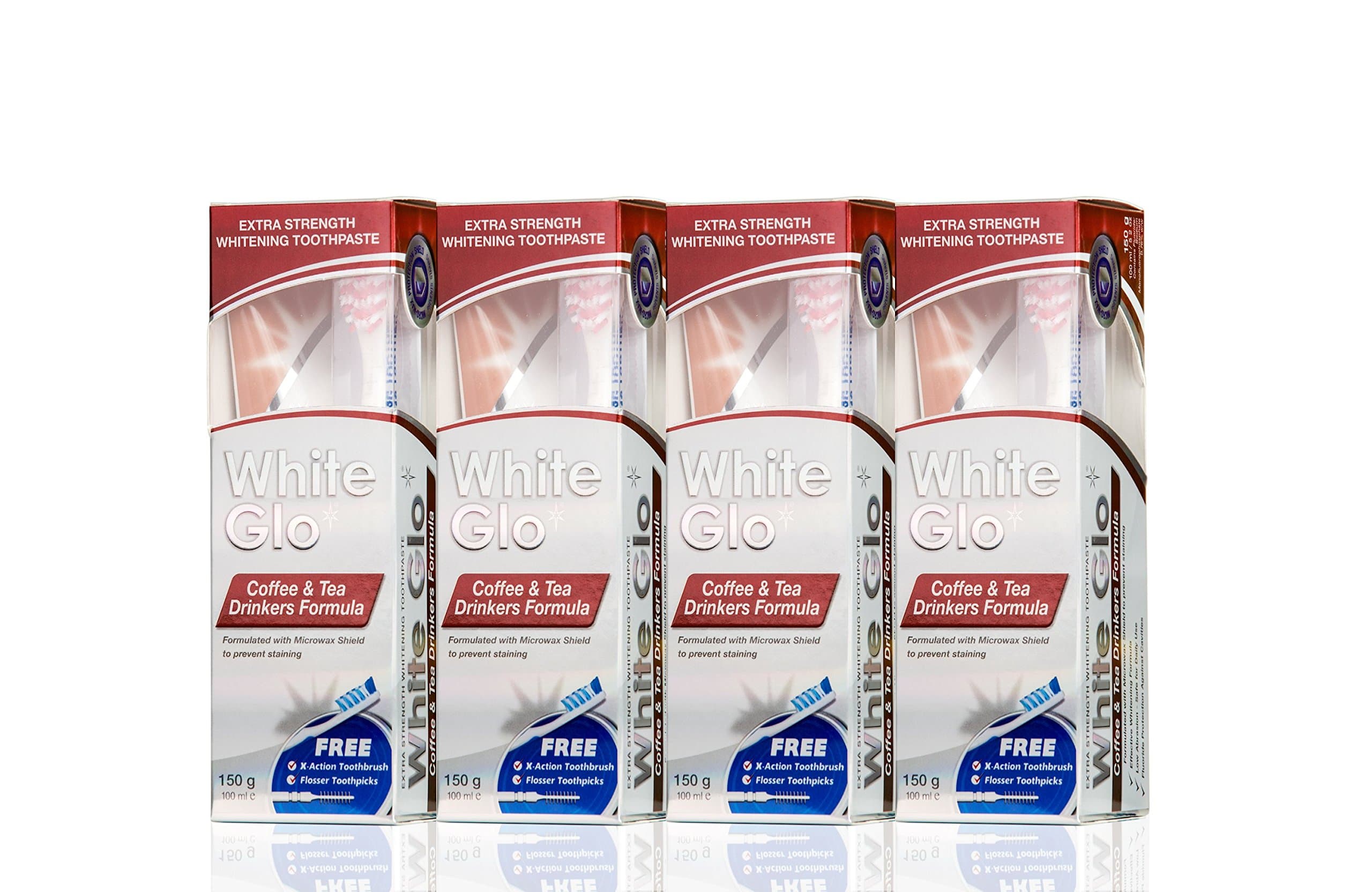 Coffee Plus Tea Drinkers Formula Whitening Toothpaste, 100 ml, Pack of 4