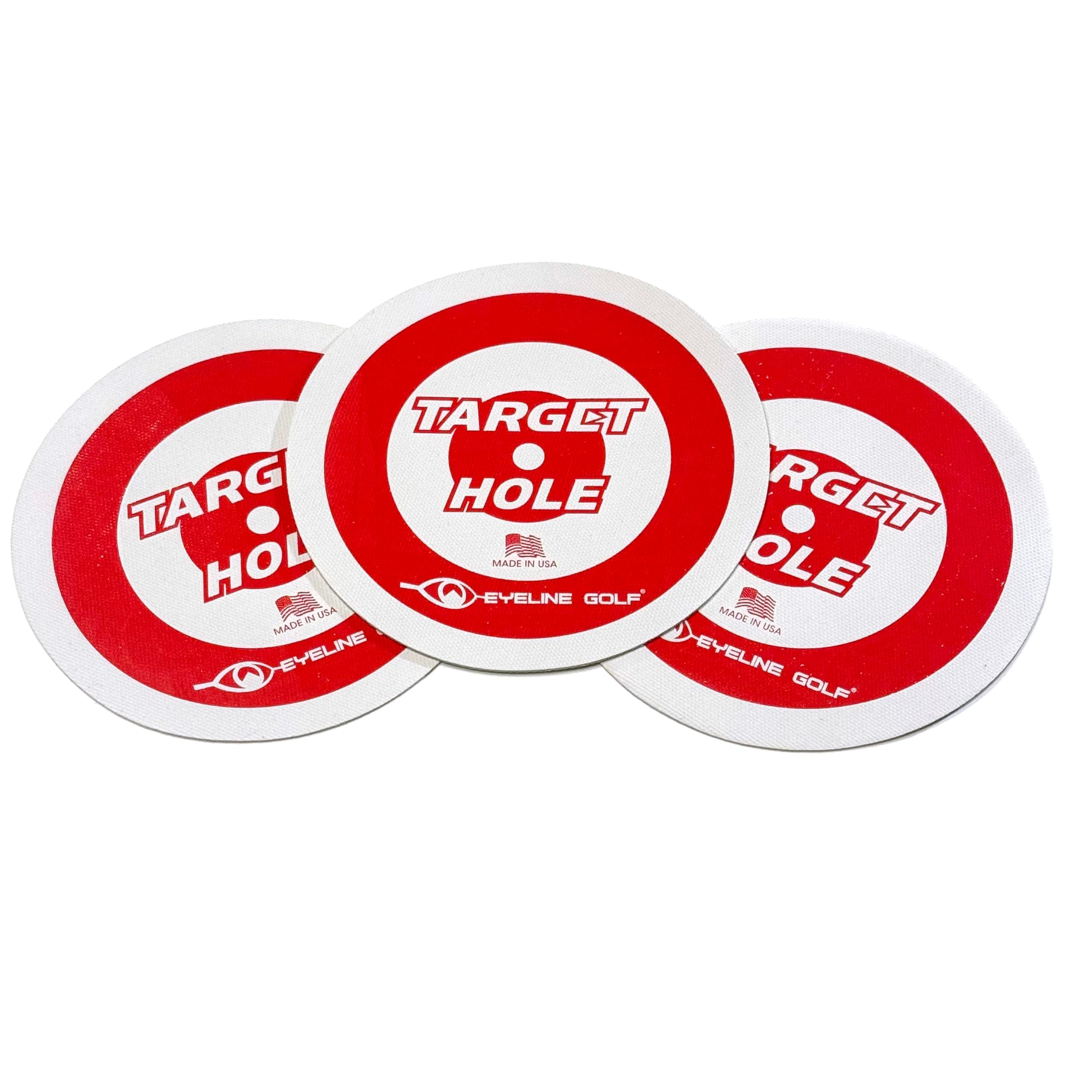 EyeLine Golf Target Circle as Training Aid – Ideal for Chipping and Pitching – Super Thin with Foldable Configurations. Bright Color Markings Easy Sighting. Made in USA
