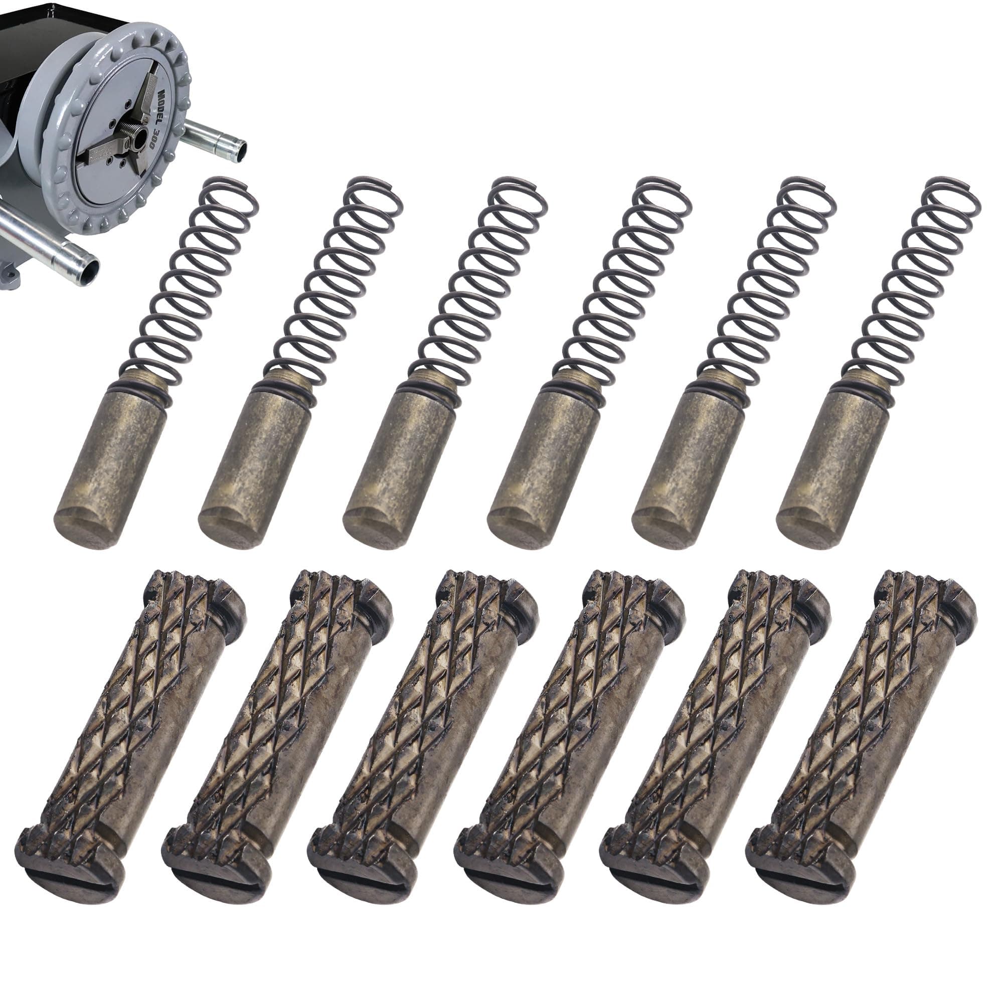 44715 Front Jaw Insert Set for RIDGID 300 535 Pipe Threading Machines (2 Set)