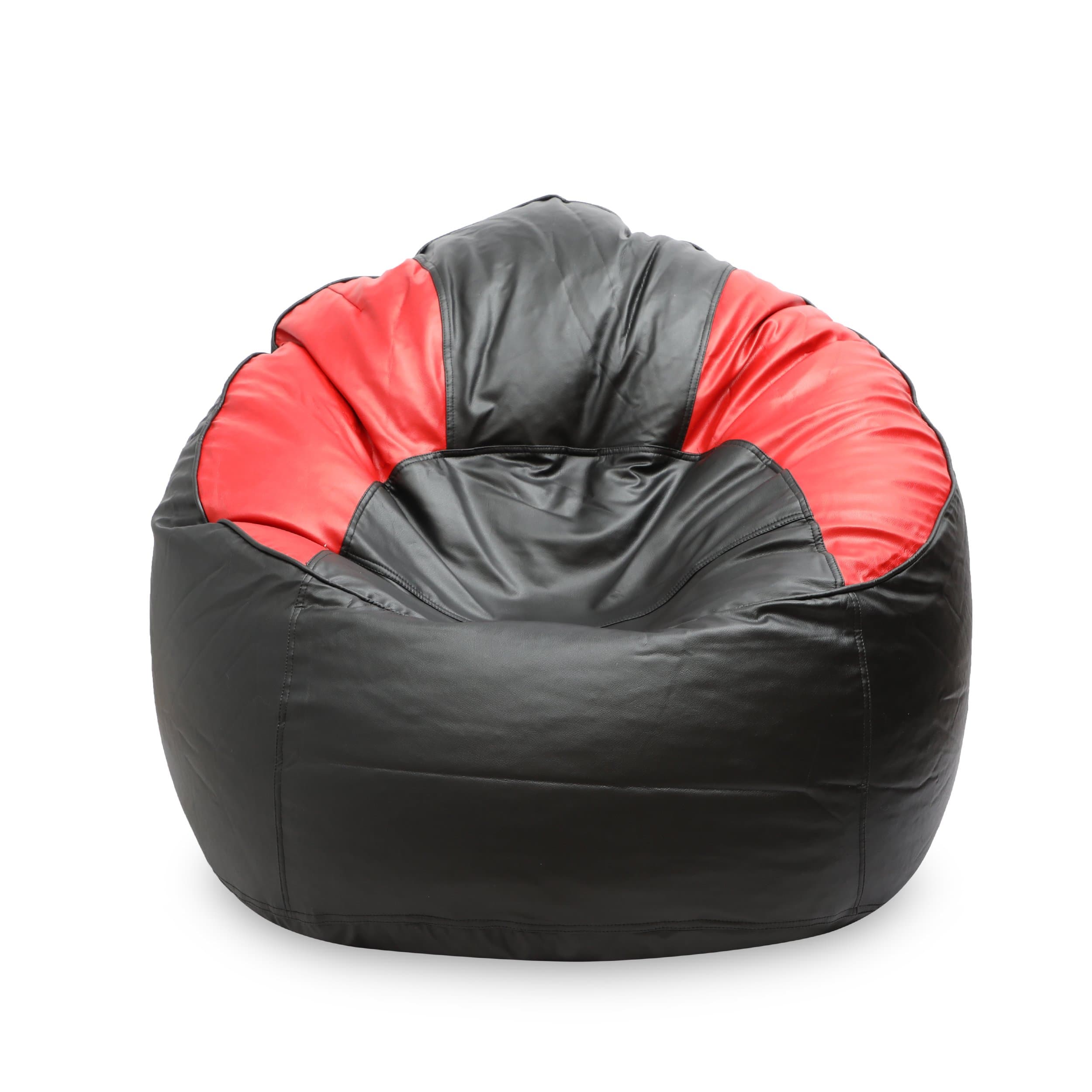 vsk bean bag standard sofa mudda cover red & black xxxl 35 * 35 * 15 inch (without beans)