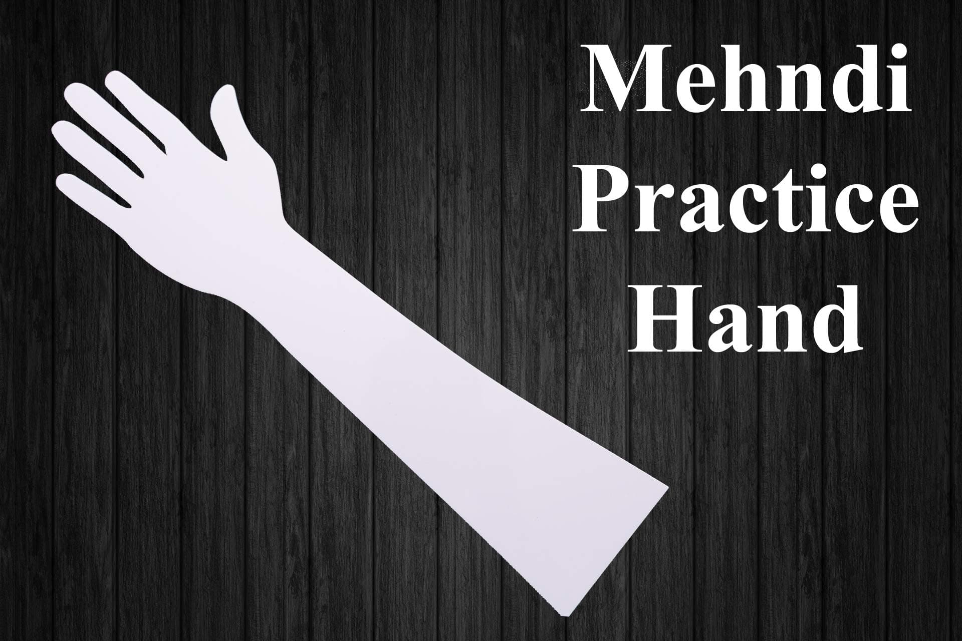 Reusable Acrylic Hand for Mehndi Practice(White)