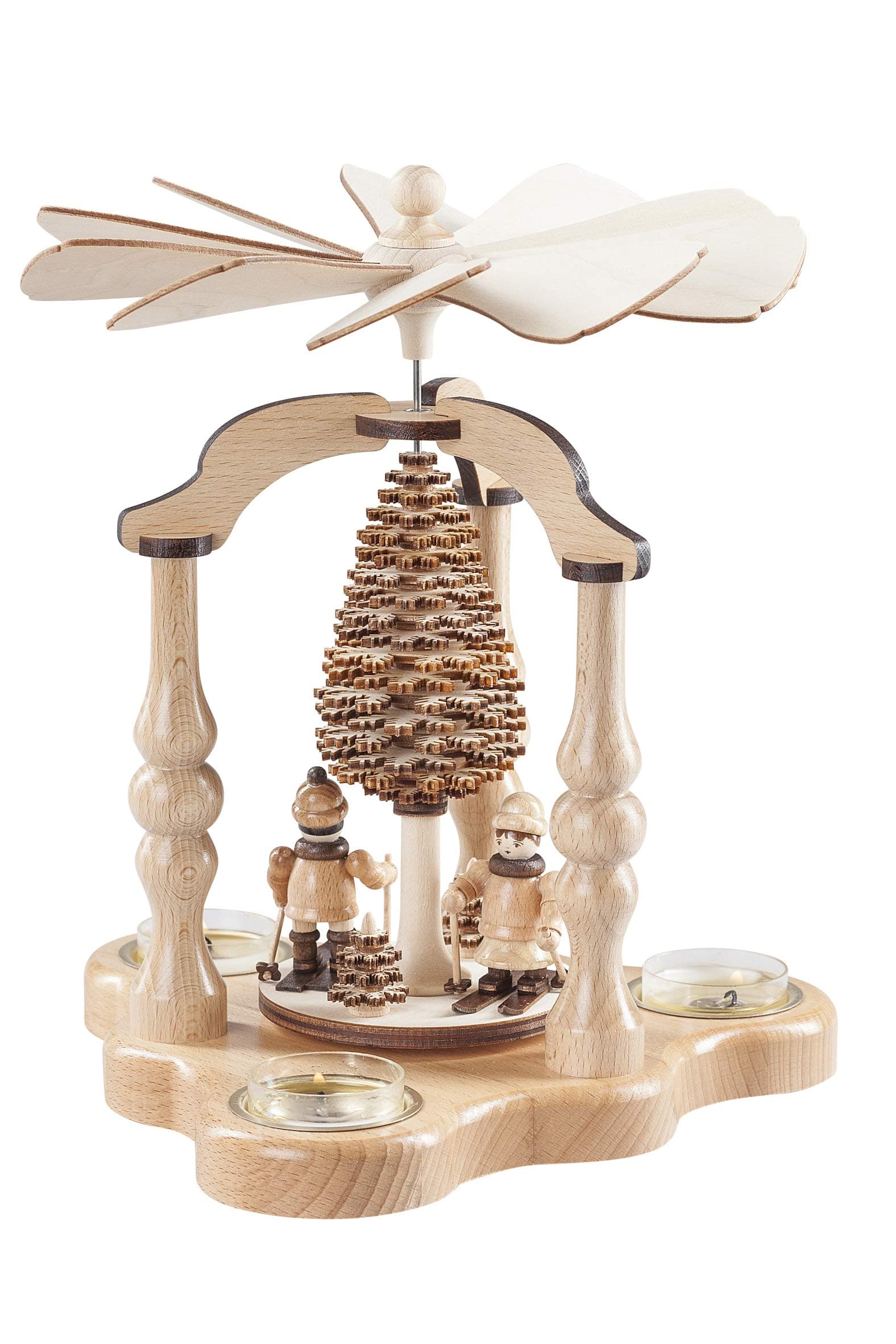 SaicoPyramid, Wood, Coloured, groß