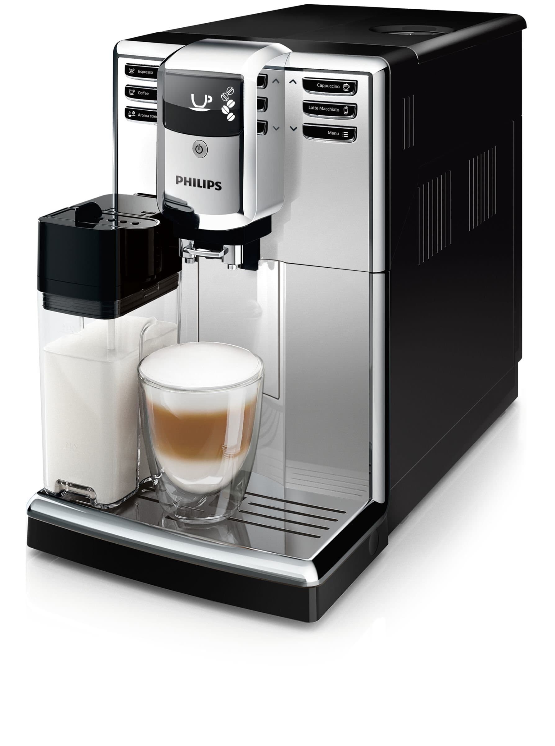 Philips 5000 Series EP5363/10 Freestanding Fully Automatic Espresso Machine 1.8L Silver – Coffee (Freestanding, Espresso Machine, 1.8 L, Coffee Beans, Mill Built-In, Silver)