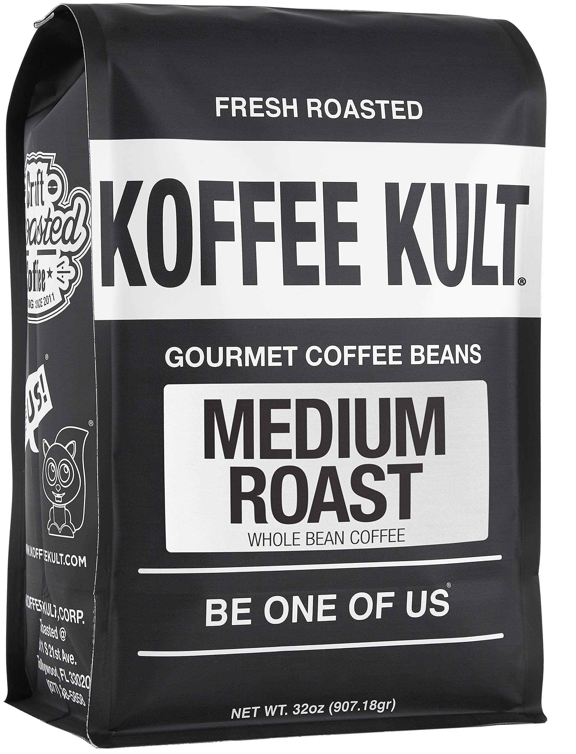 Koffee Kult Medium Roast Coffee Beans 32oz