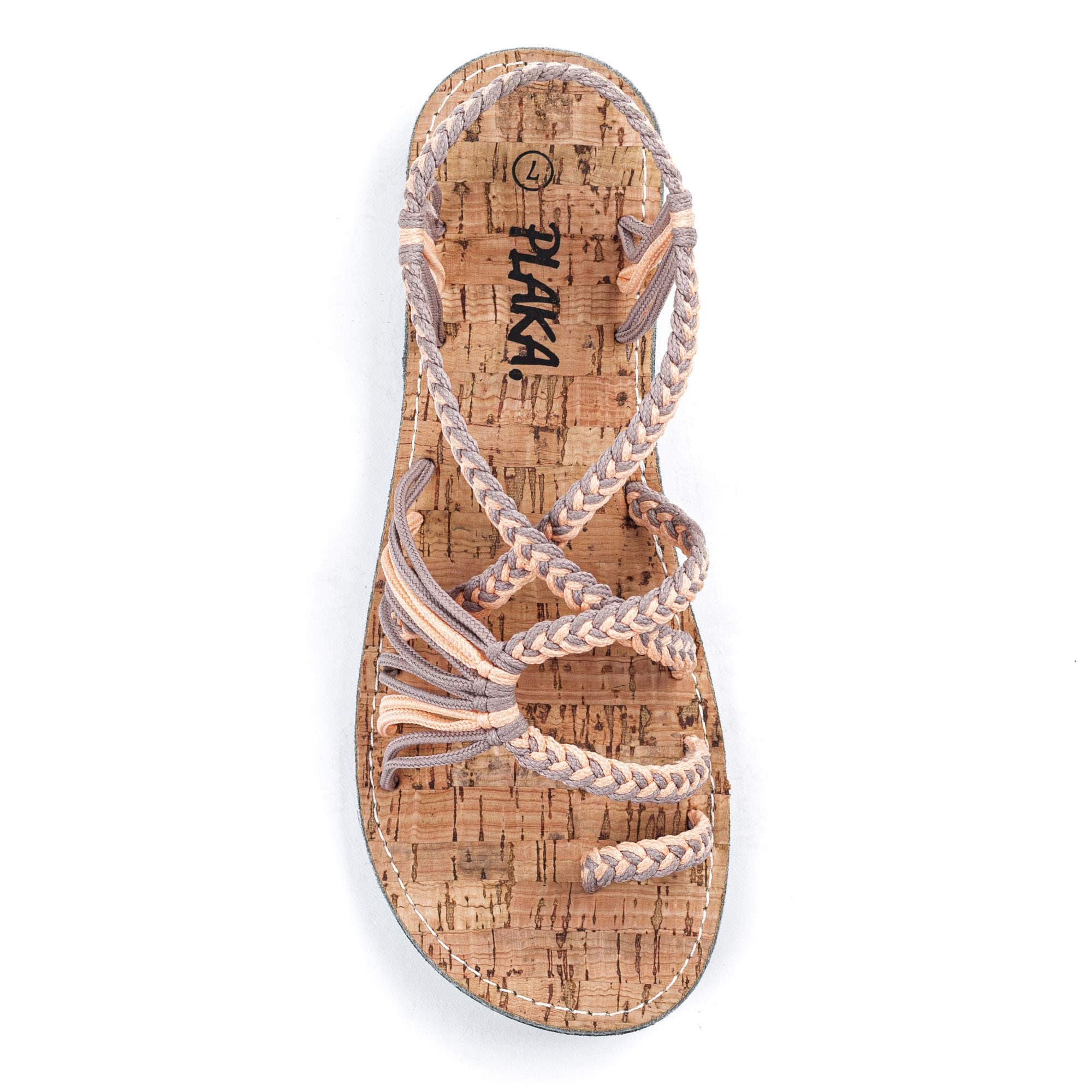 Plaka Women's Rubber Flat Summer Sandals