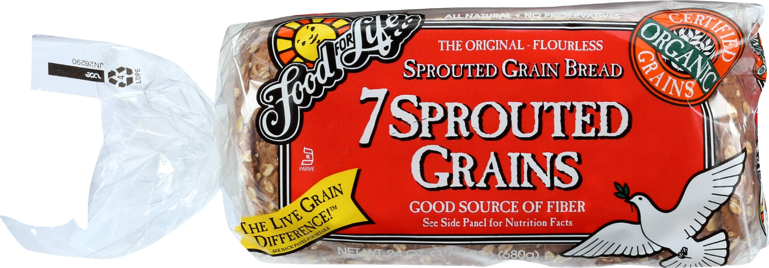 Organic 7 Sprouted Whole Grain Bread, 24 OZ
