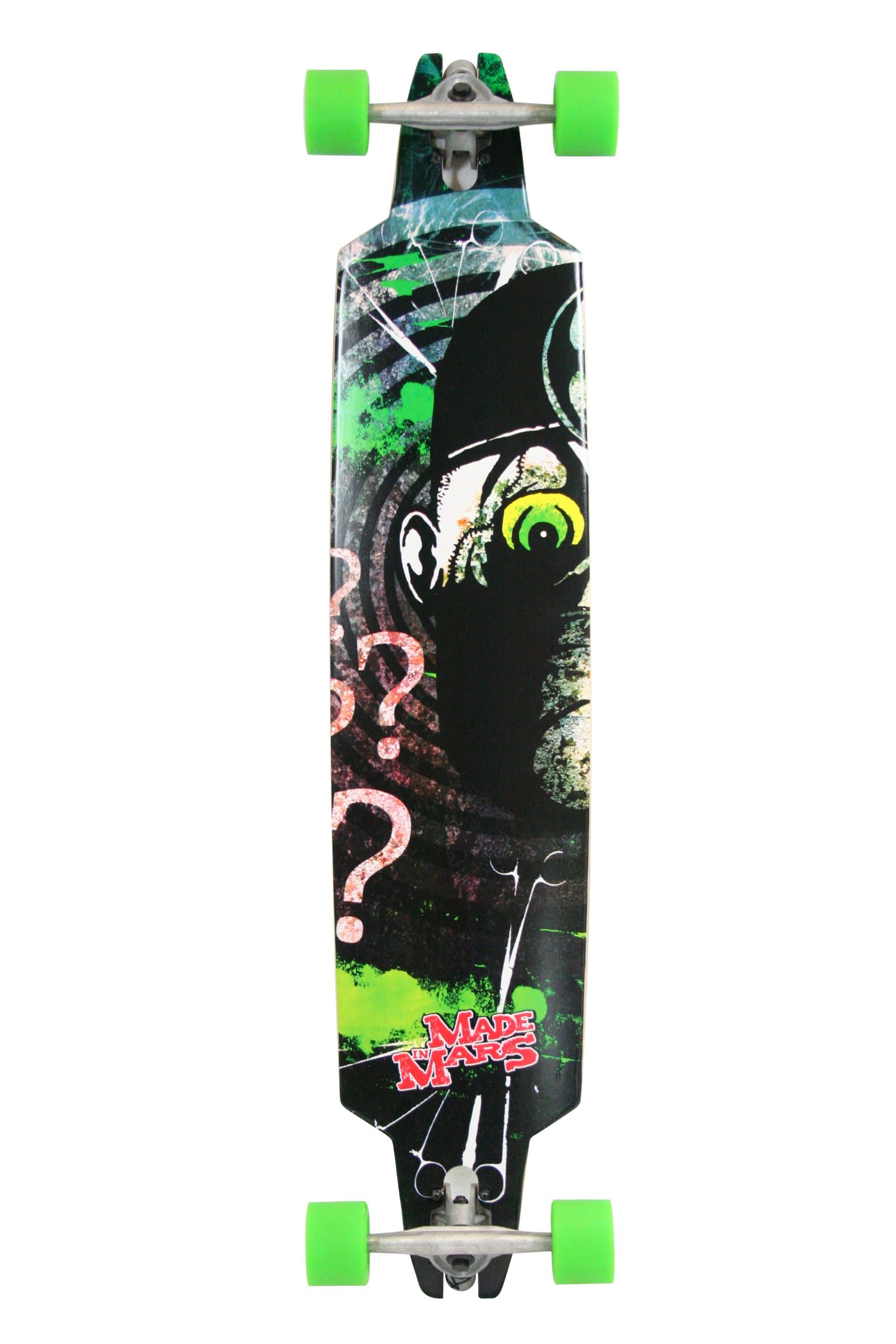 Made in Mars Dr. Doom Drop Through Longboard, Skateboard 42-Inch