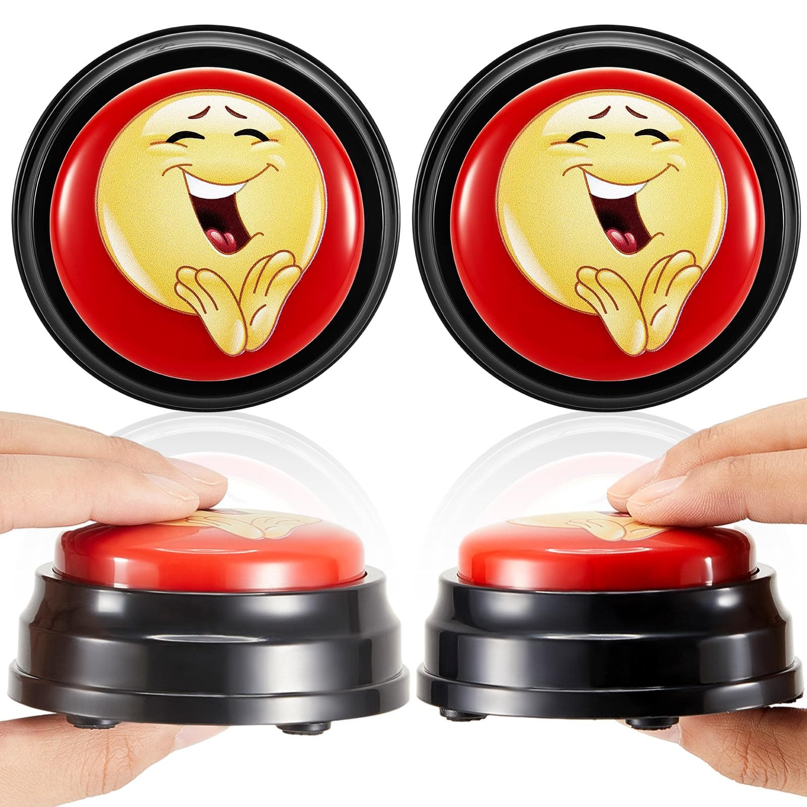2 Pcs Applause Button Funny Easy Button Airhorn Sound Buttons with Applause Noise Maker Buzzer Buttons Applauds When Pressed for Office Sporting Event Dance Party Stress Relief