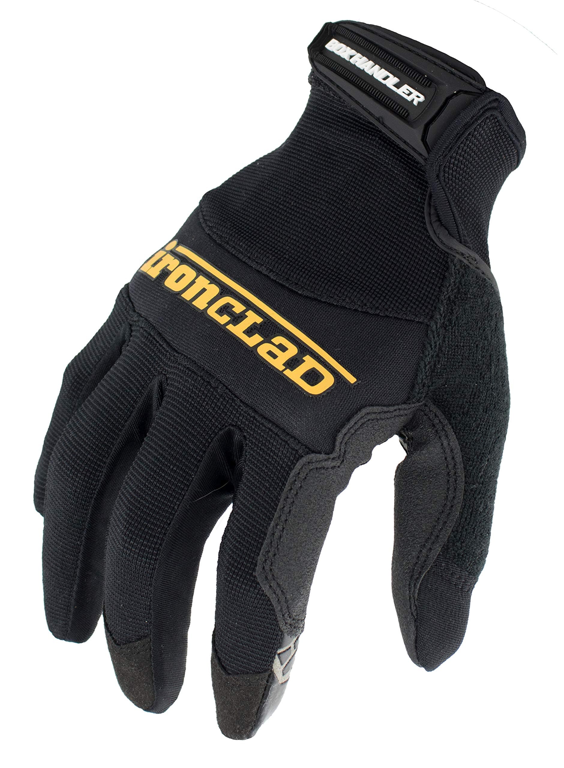 Ironclad Box Handler Work Gloves BHG, Extreme Grip, Performance Fit, Durable, Machine Washable, (1 Pair), Medium - BHG-03-M, Black
