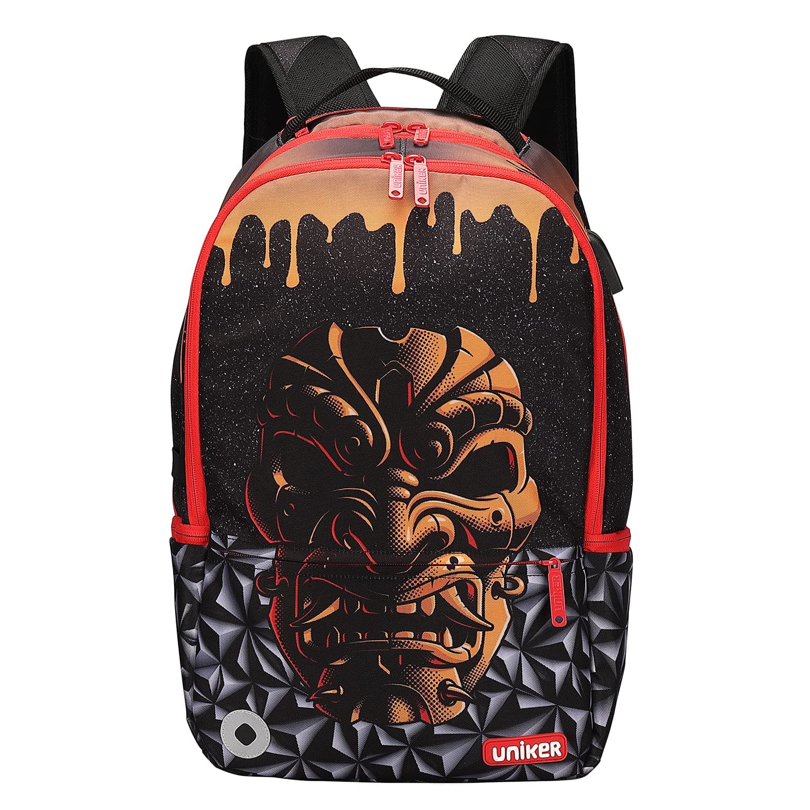 Graffiti Backpack for School,Casual Daypack,Designer Laptop Backpack for 15.6 Inch Laptop,College Backpack with USB Port