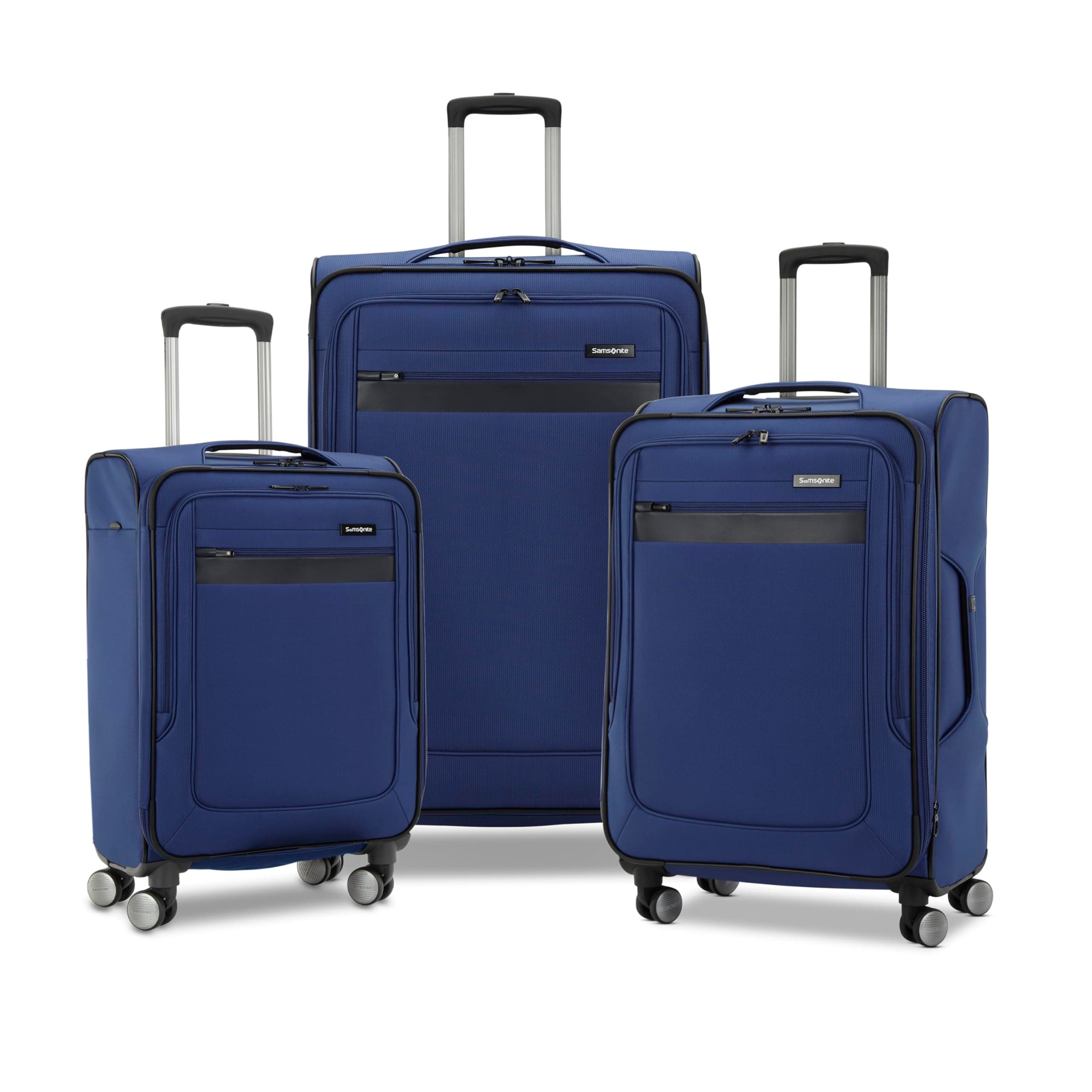 Ascella 3.0 Softside Expandable Luggage with Spinner Wheels, 3-Piece Set (20/24/28), Sapphire Blue
