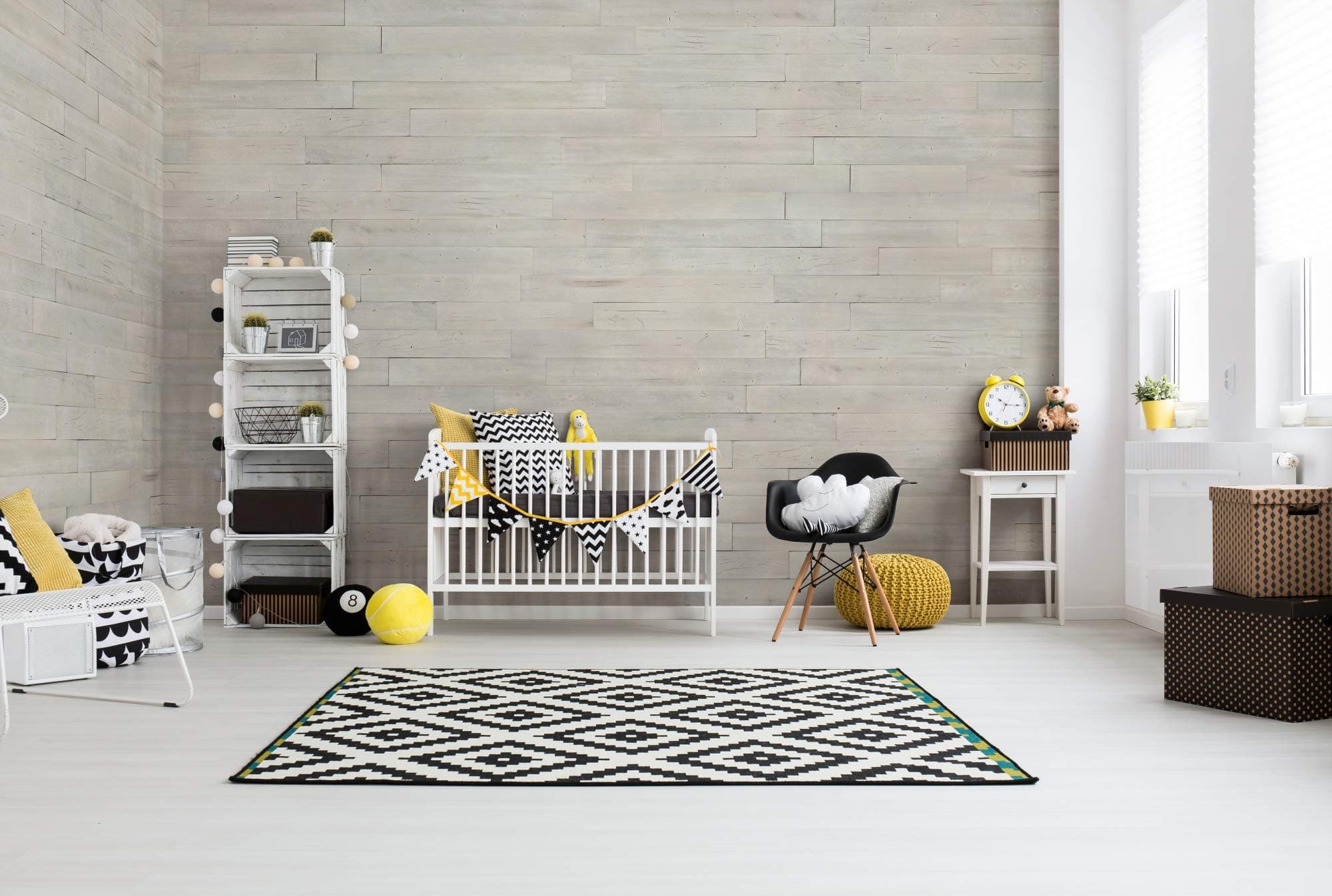 Easy Peel & Stick DIY Real Wood Wall Plank or Panel - 12 Pieces - 19.50 SF - Large 5" x 46.5" (Saw Mark Antic White)