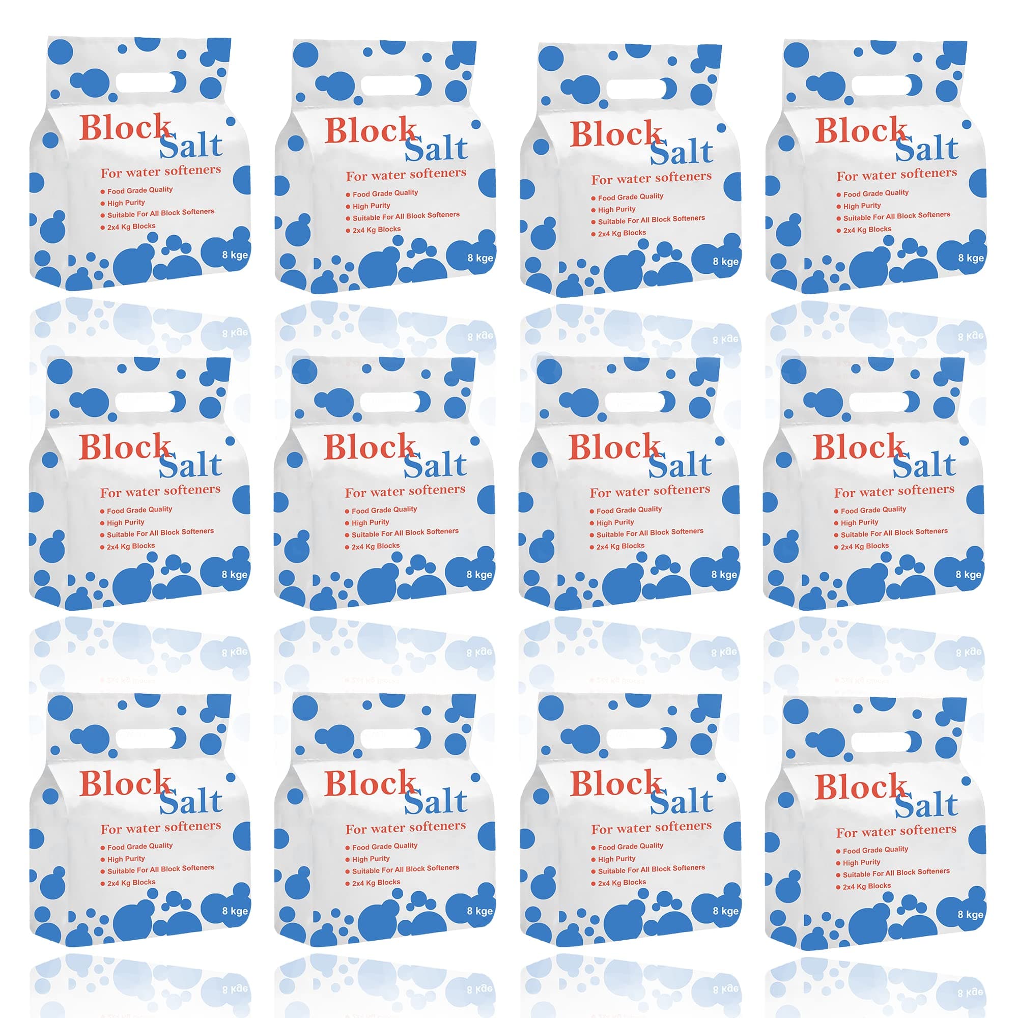 HSD Himalayan Salt Direct Block Salt (12 Pack- 24 Block Salt) Compatible to All Water Softner Machines 100% Genuine British Salt Block, Block Salt of Premium Quality