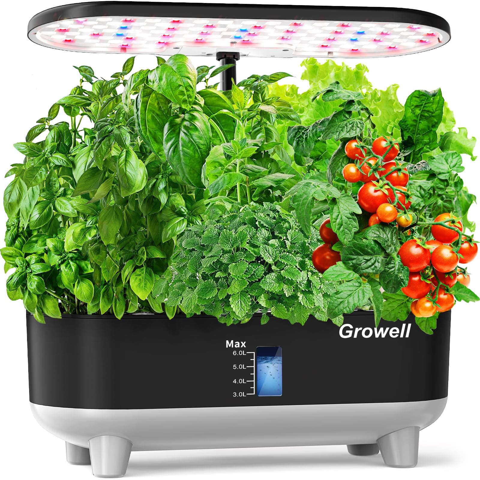 Growell Hydroponics Grow System Kit 16 Capsules (Black)